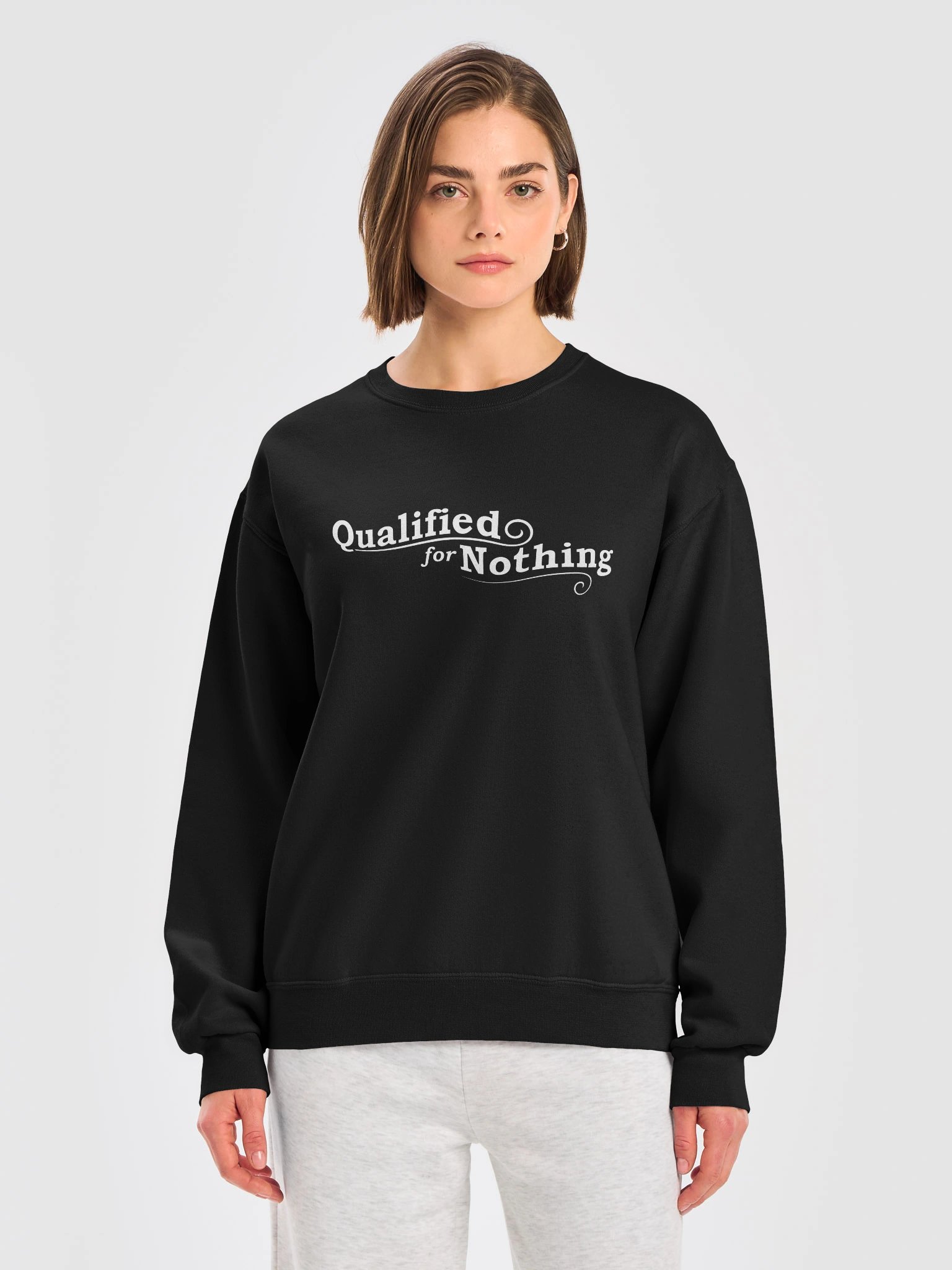 Qualified for Nothing Sweatshirt (Dark) product image (1)