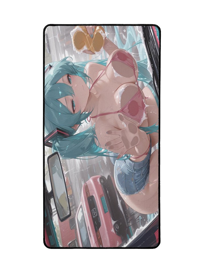 Miku Car Wash Desk Mat product image (2)