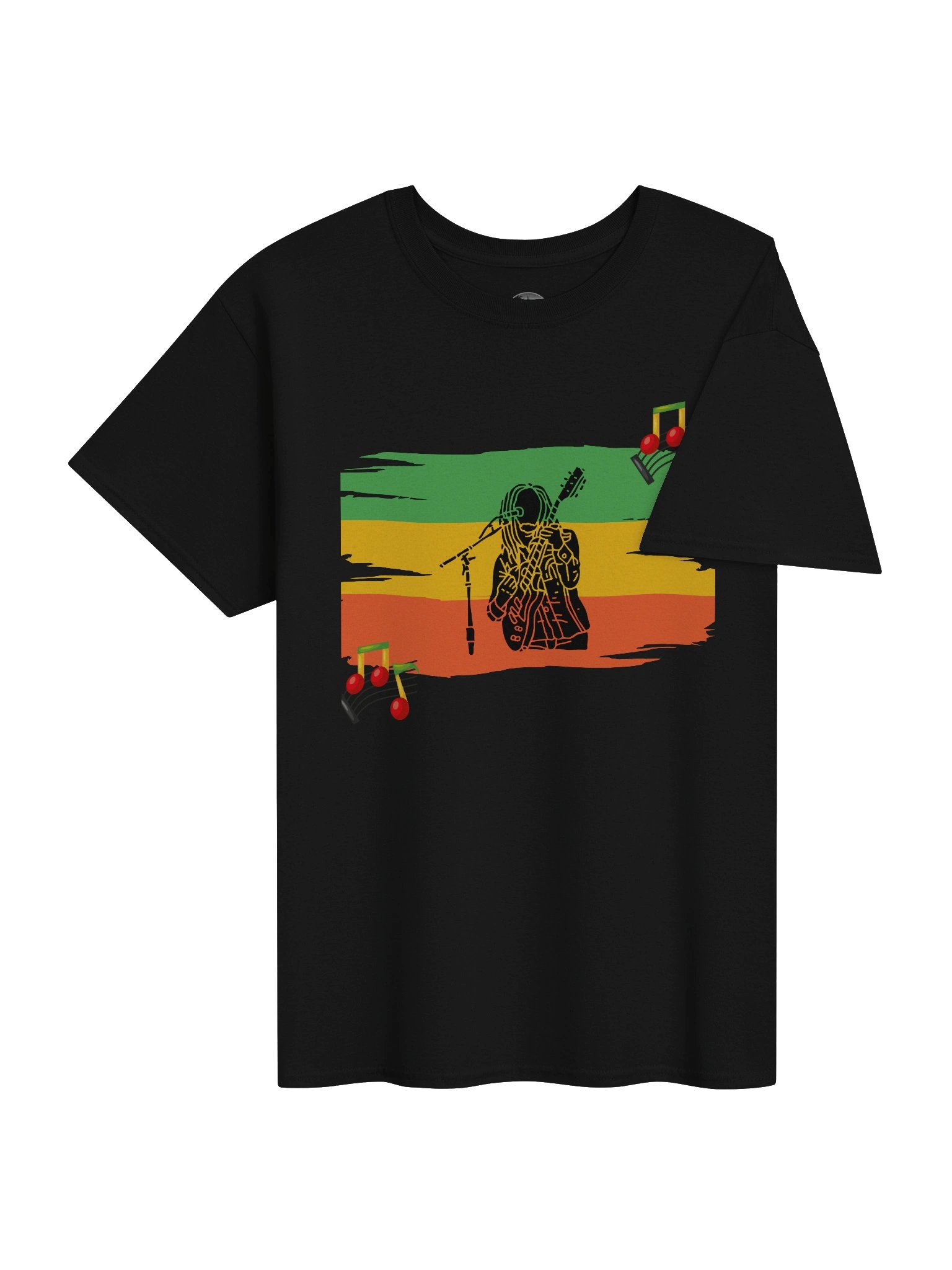 Edgy Guitarist Graphic Art Tee product image (4)