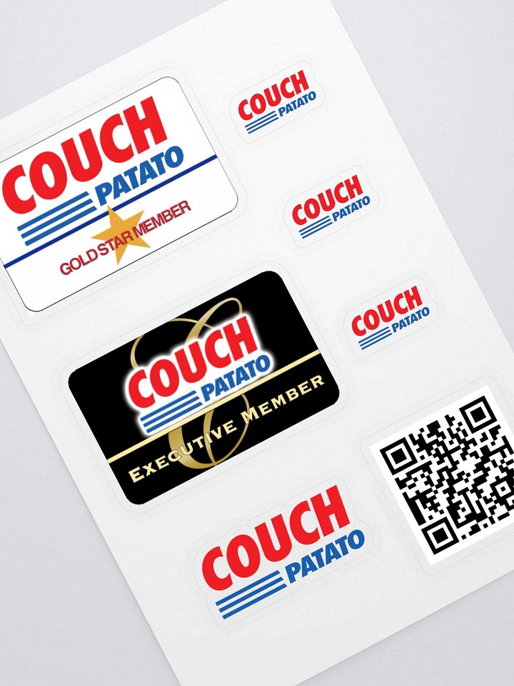 Couch Potato Club Sticker Sheet product image (1)