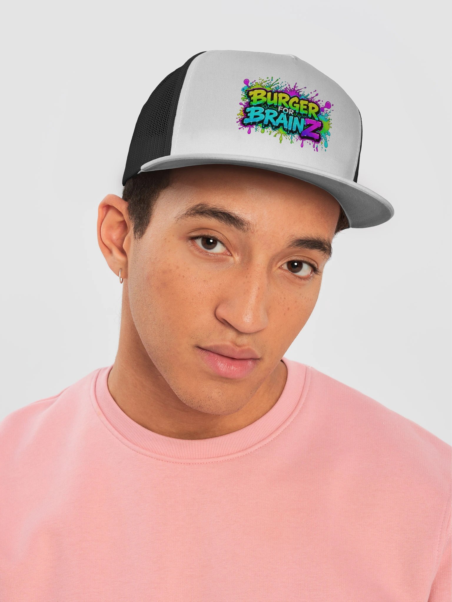Burger for BrainZ Neon Graffiti Trucker Cap product image (5)