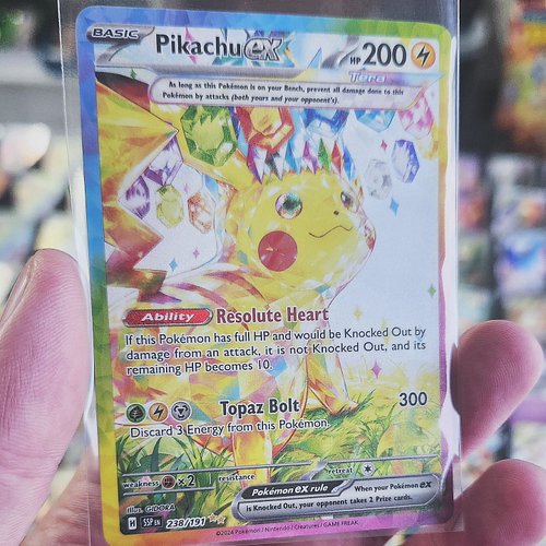 Pikachu!!!

(It's not mine, I was just holding it...)

#surgingsparks #pikachu #pokemon #pokemontcg