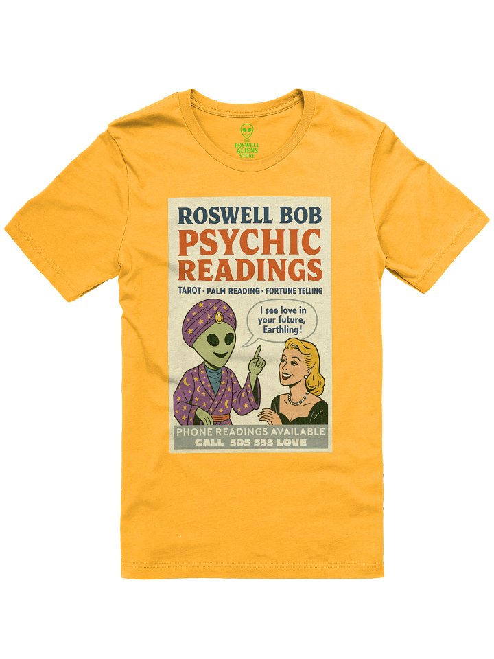Psychic Readings Blonde Woman Roswell Aliens 1950's Retro Concert Tee Fit Unisex T-Shirt product image (61)