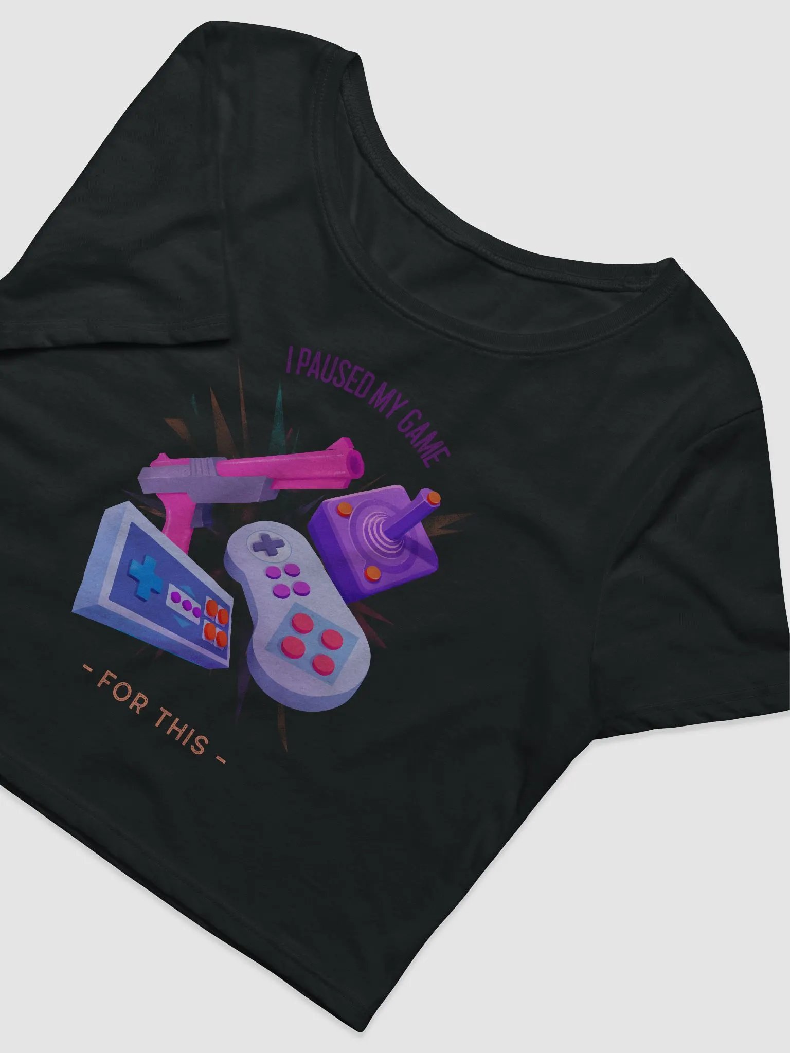 Retro Gamer Crop Tee product image (6)