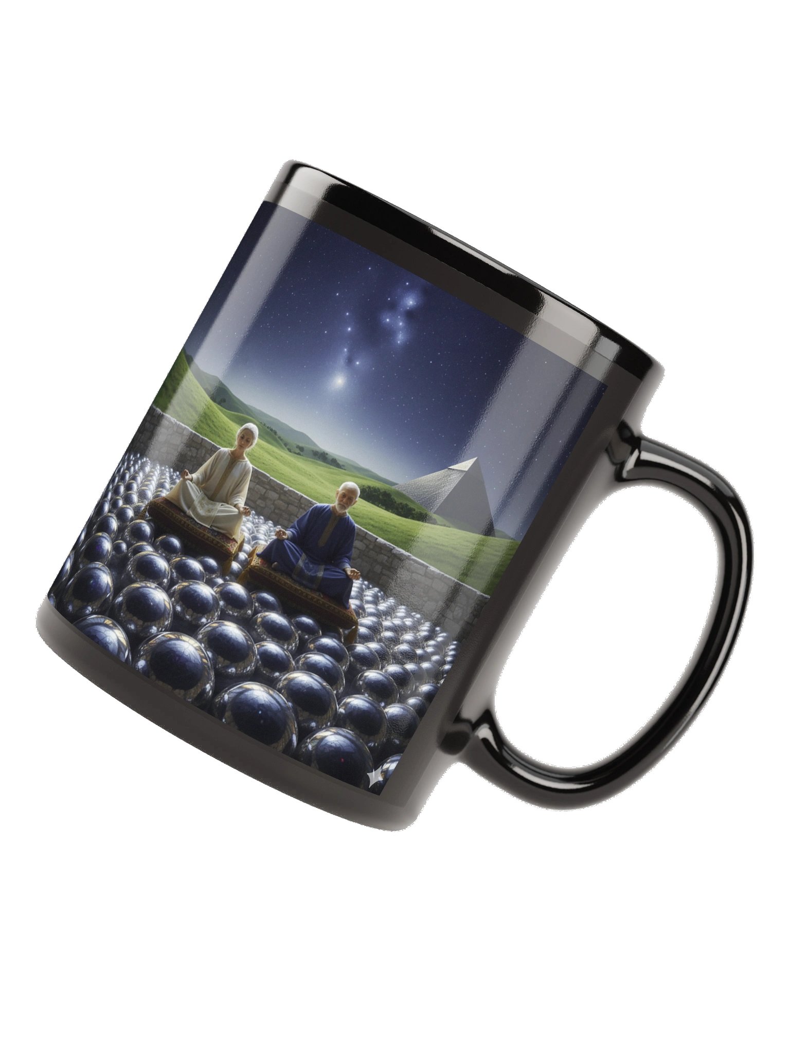 Dual Meditations Black Mug product image (11)