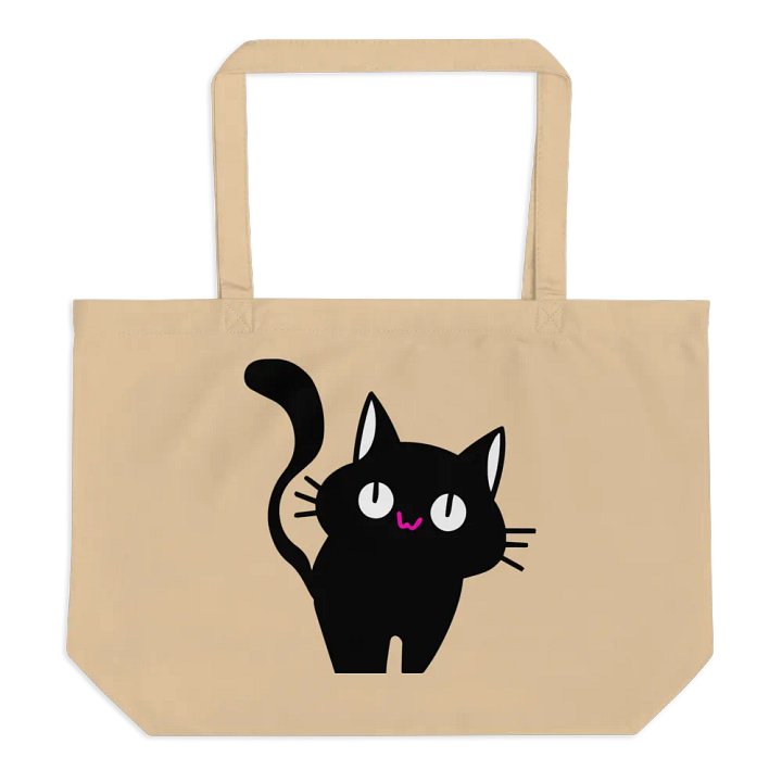 Double Sided Cat Butt Organic Cotton Tote Bag product image (2)