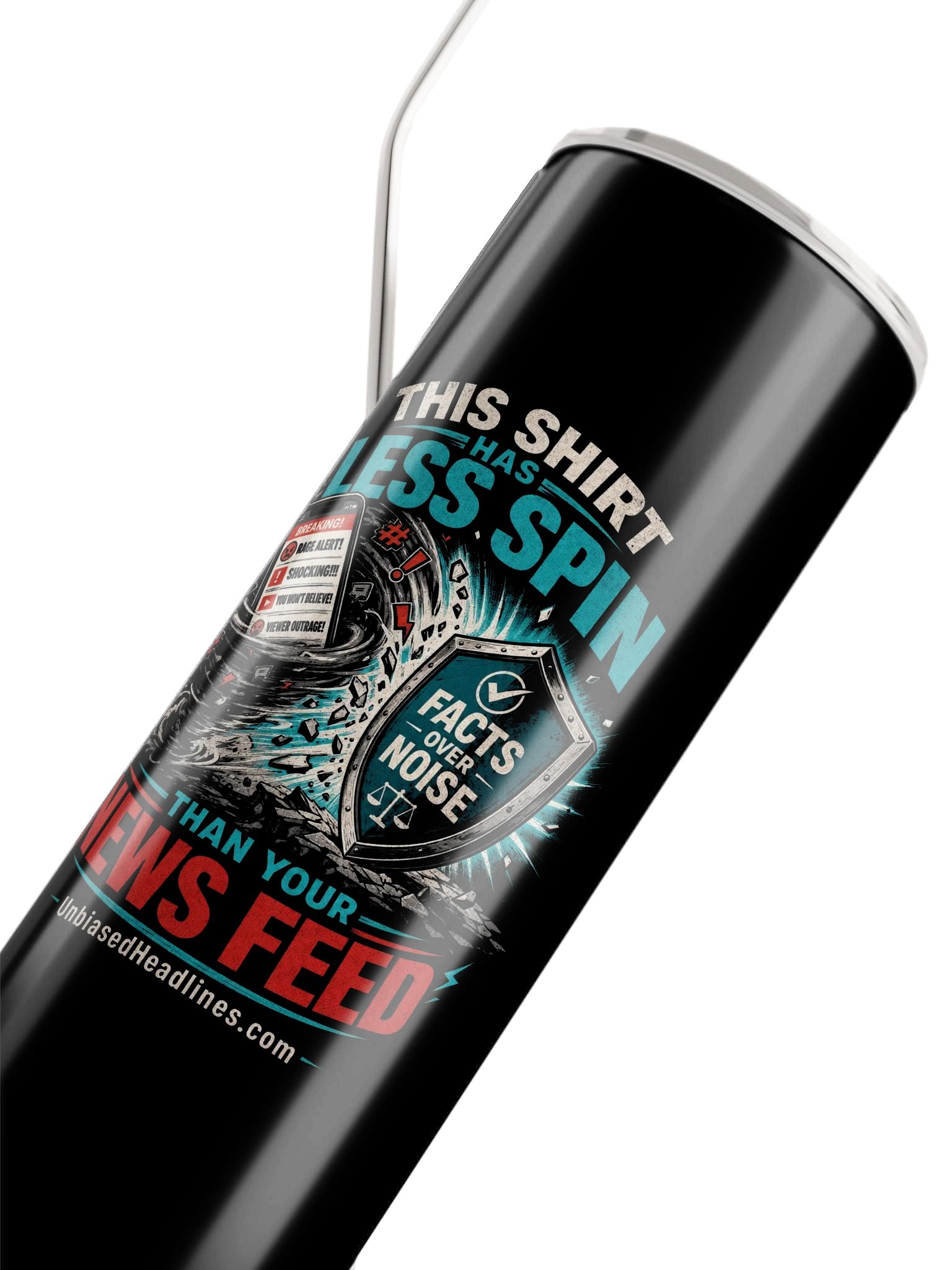 Less Spin Than Your News Feed Stainless Steel Tumbler product image (5)