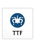 TTF Black Logo Sticker