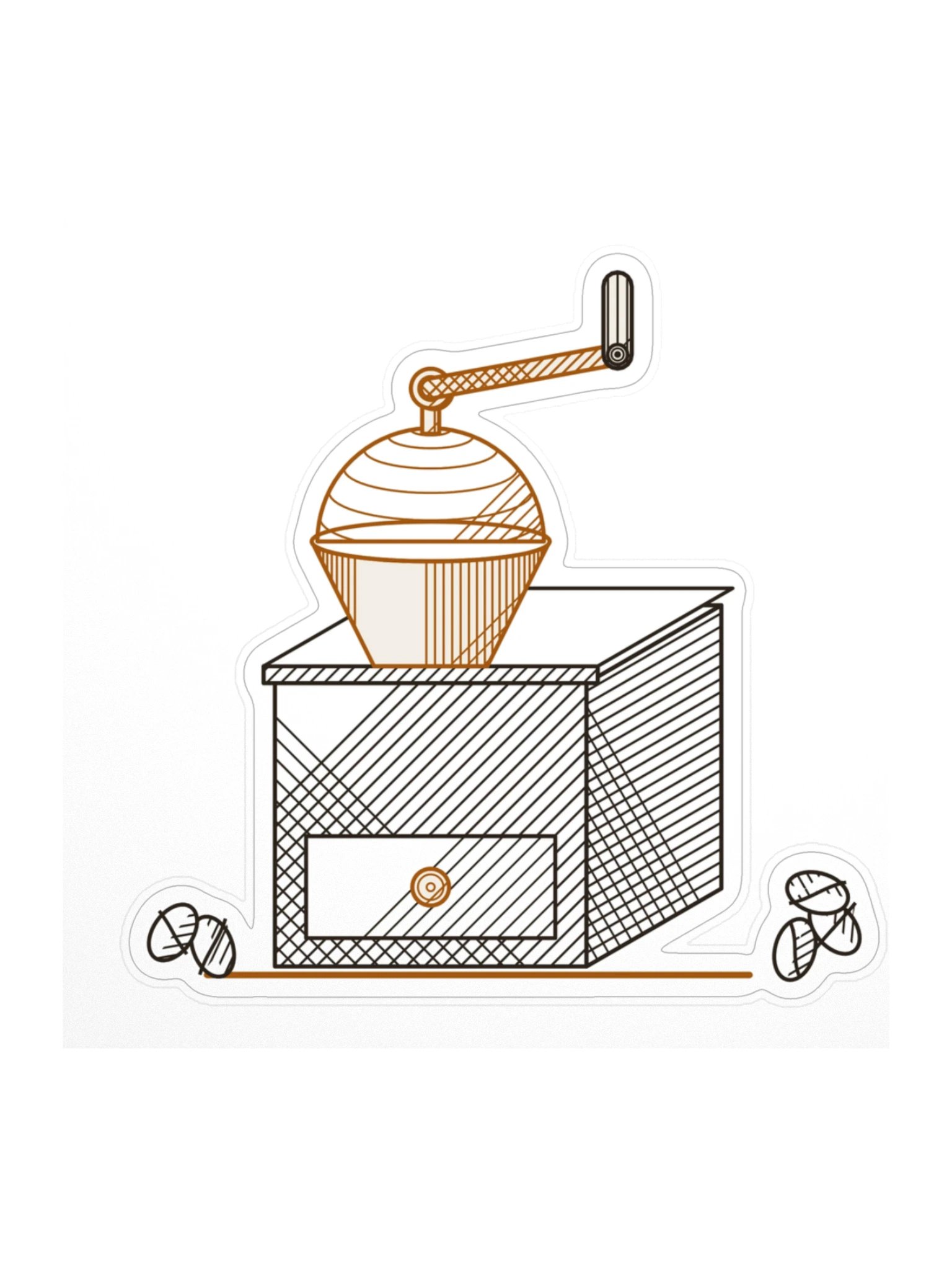 Coffee mill sticker · MOTION product image (1)