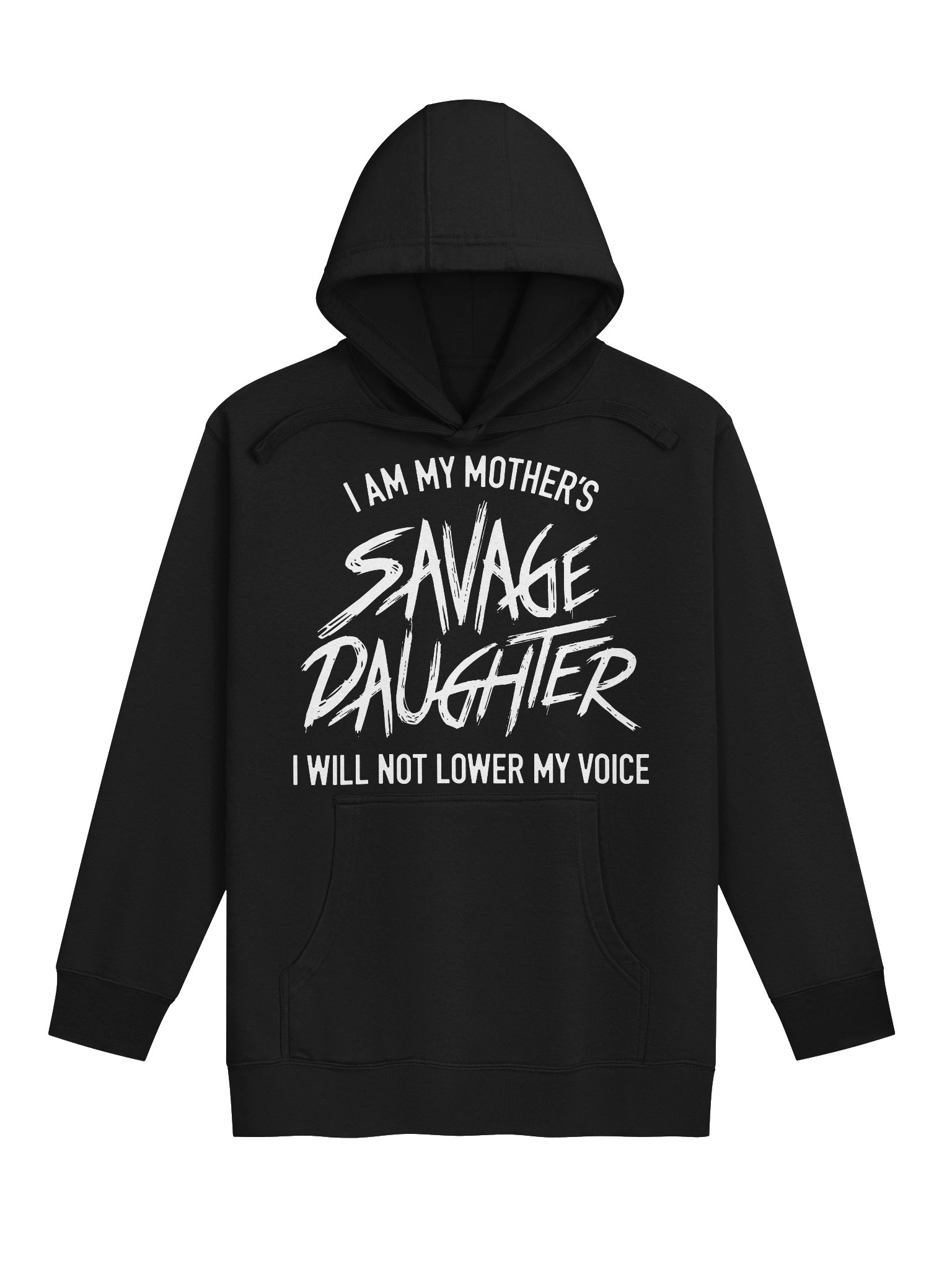 Savage Daughter Premium Hoodie (white print) product image (9)