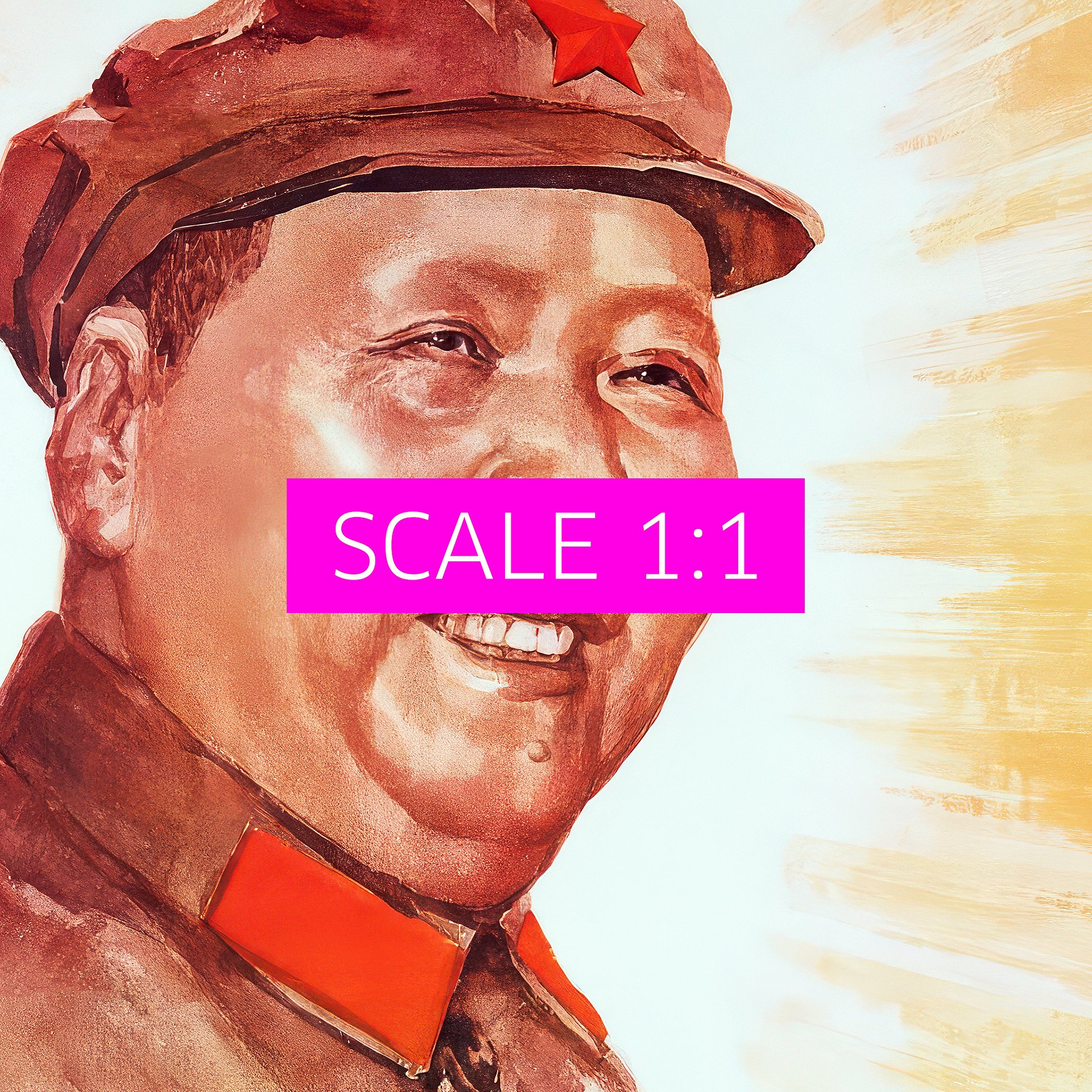 Vintage Chinese Propaganda print, 1960s Cultural Revolution — Mao Zedong poster product image (5)