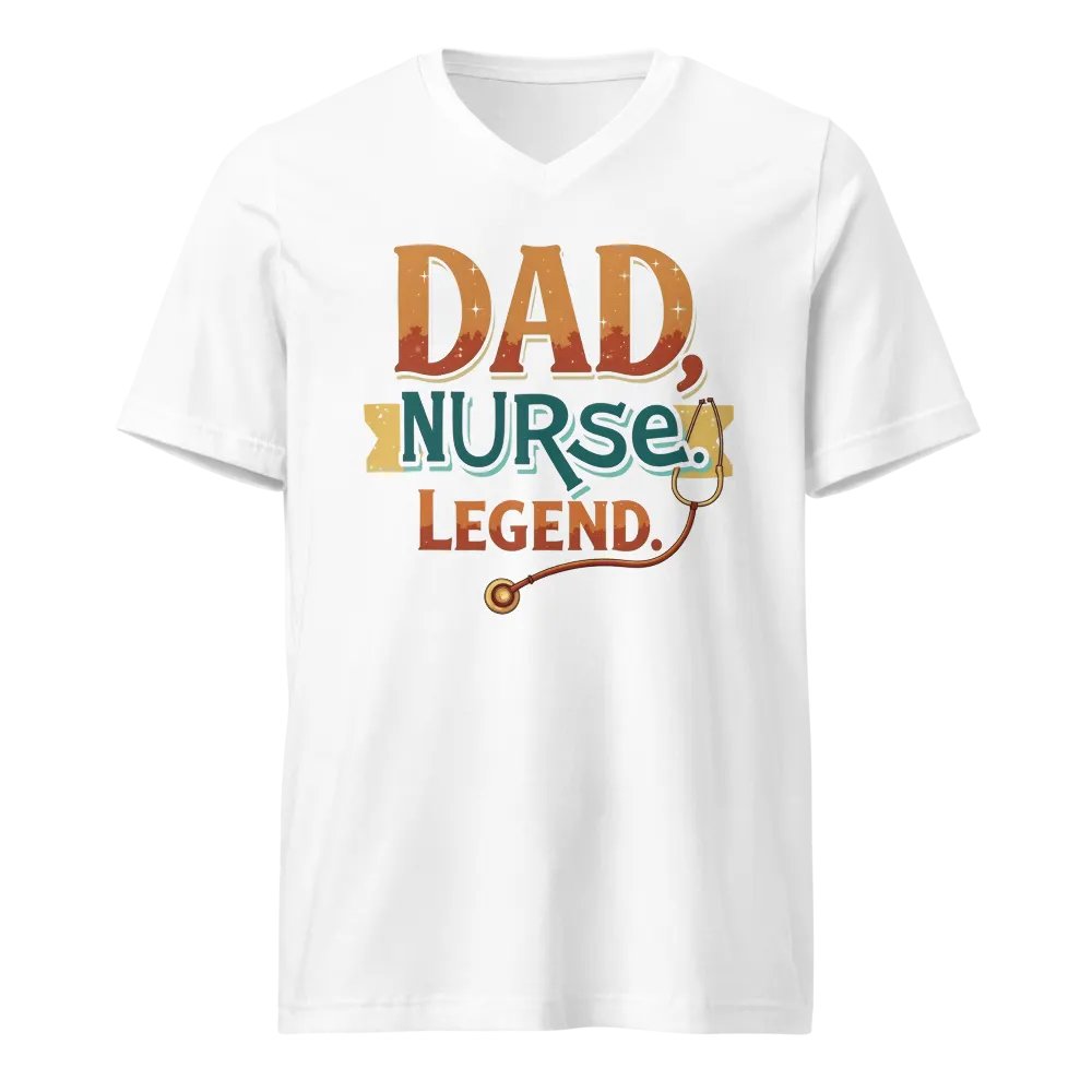 Legendary Nurse Dad V-Neck Tee product image (5)