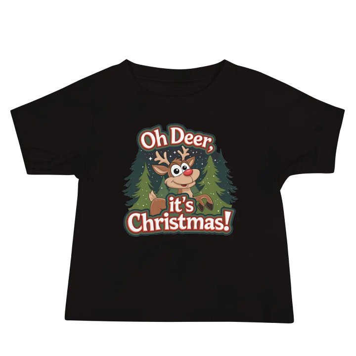 Oh Deer Christmas Baby Tee product image (5)