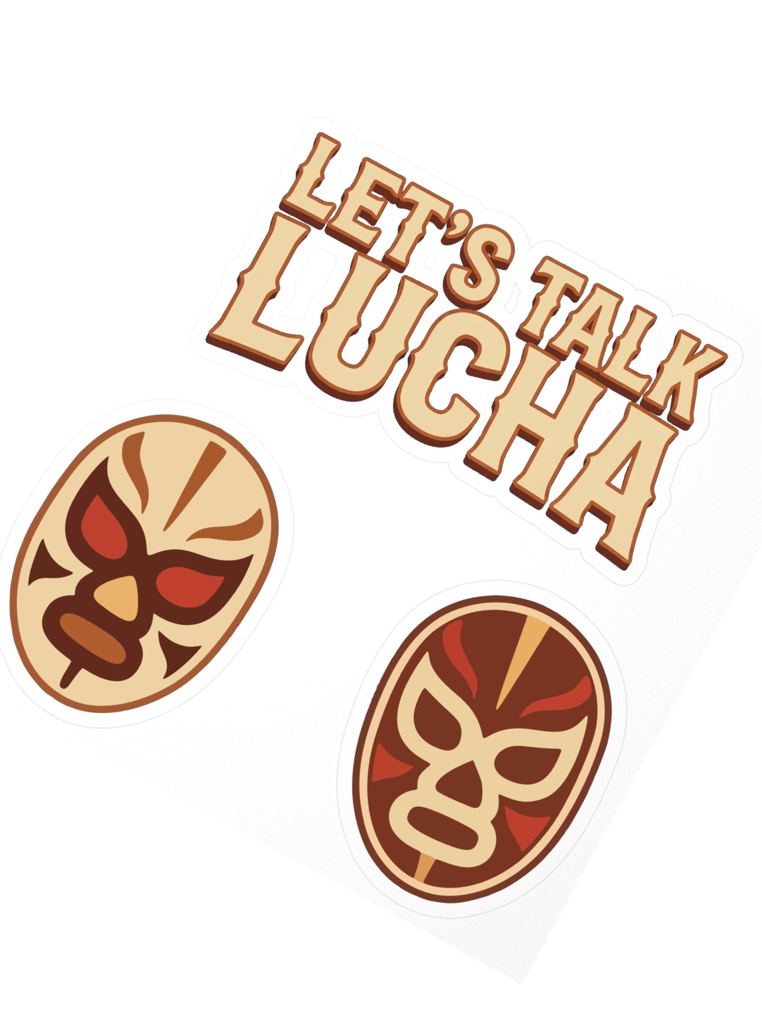 Let’s Talk Lucha Stickers product image (1)