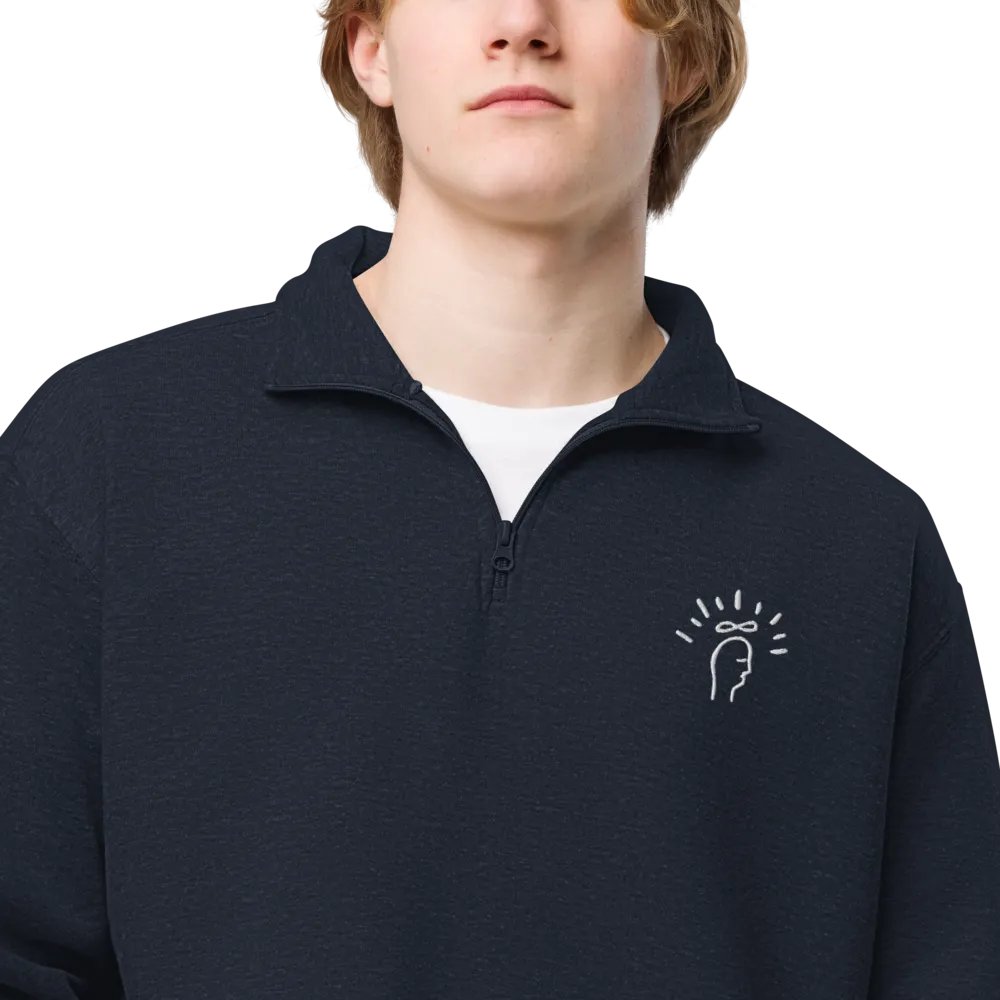 Magic Mind (white) embroidered quarter zip product image (5)
