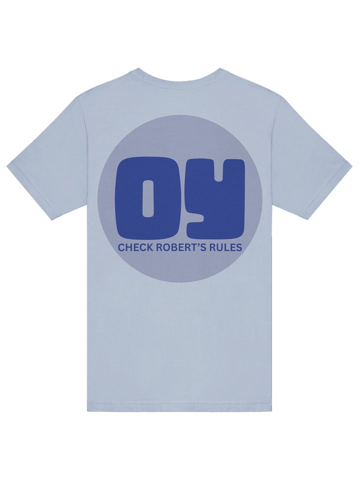 Oy, Check Robert's Rules Fitted T-Shirt product image (1)