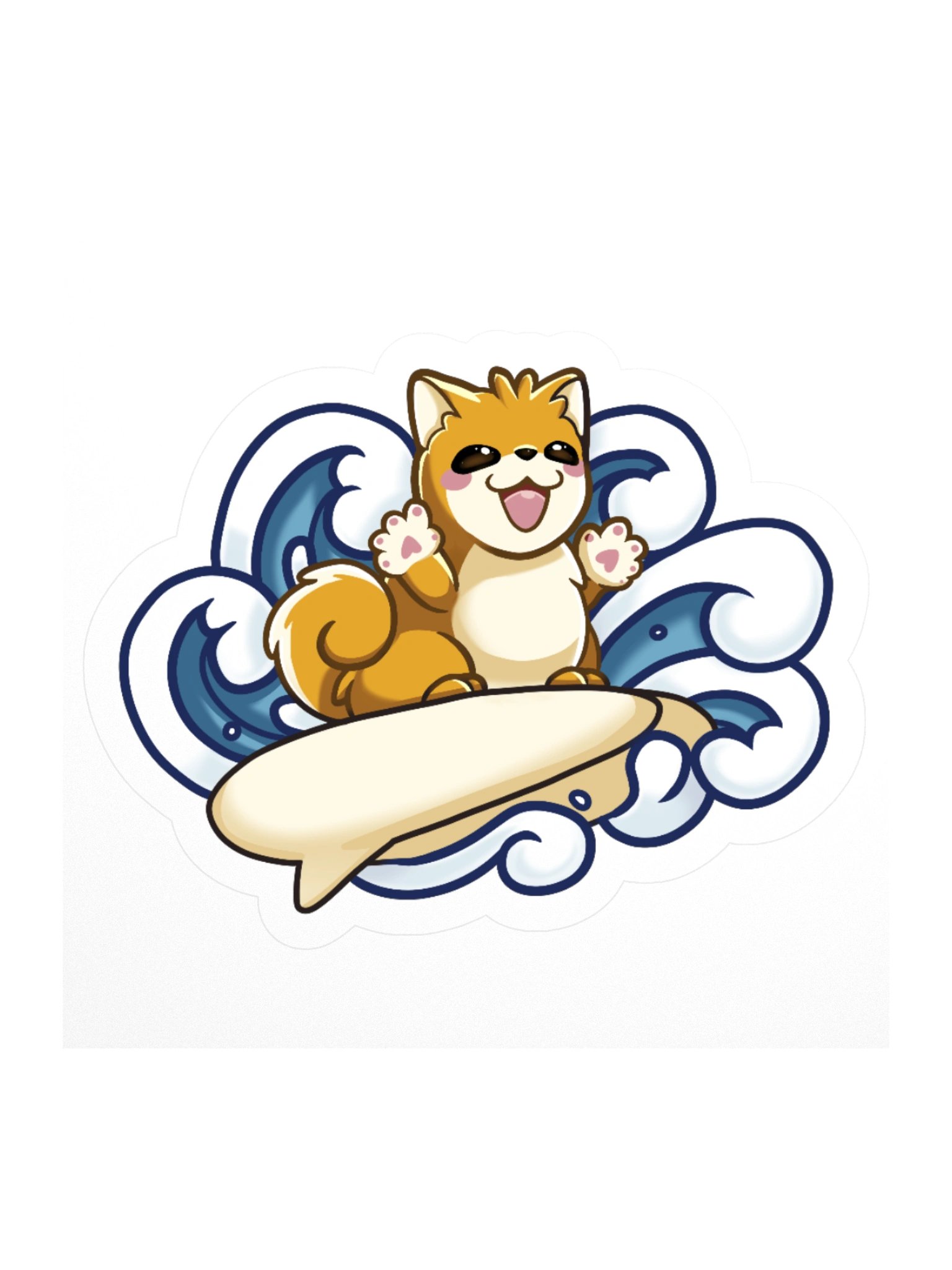 Surfing Jeff Sticker product image (1)