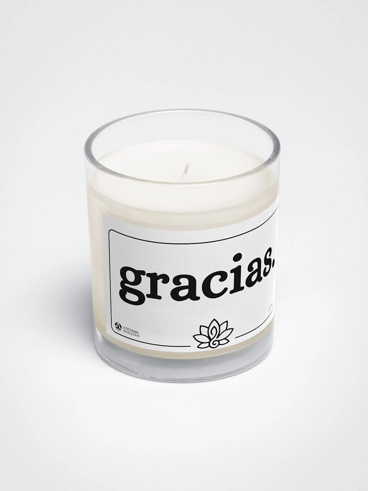 Vela de cera de soja "gracias." product image (2)