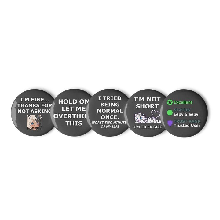 Pin Button - Limited Edition Collection #3 (Black) product image (1)