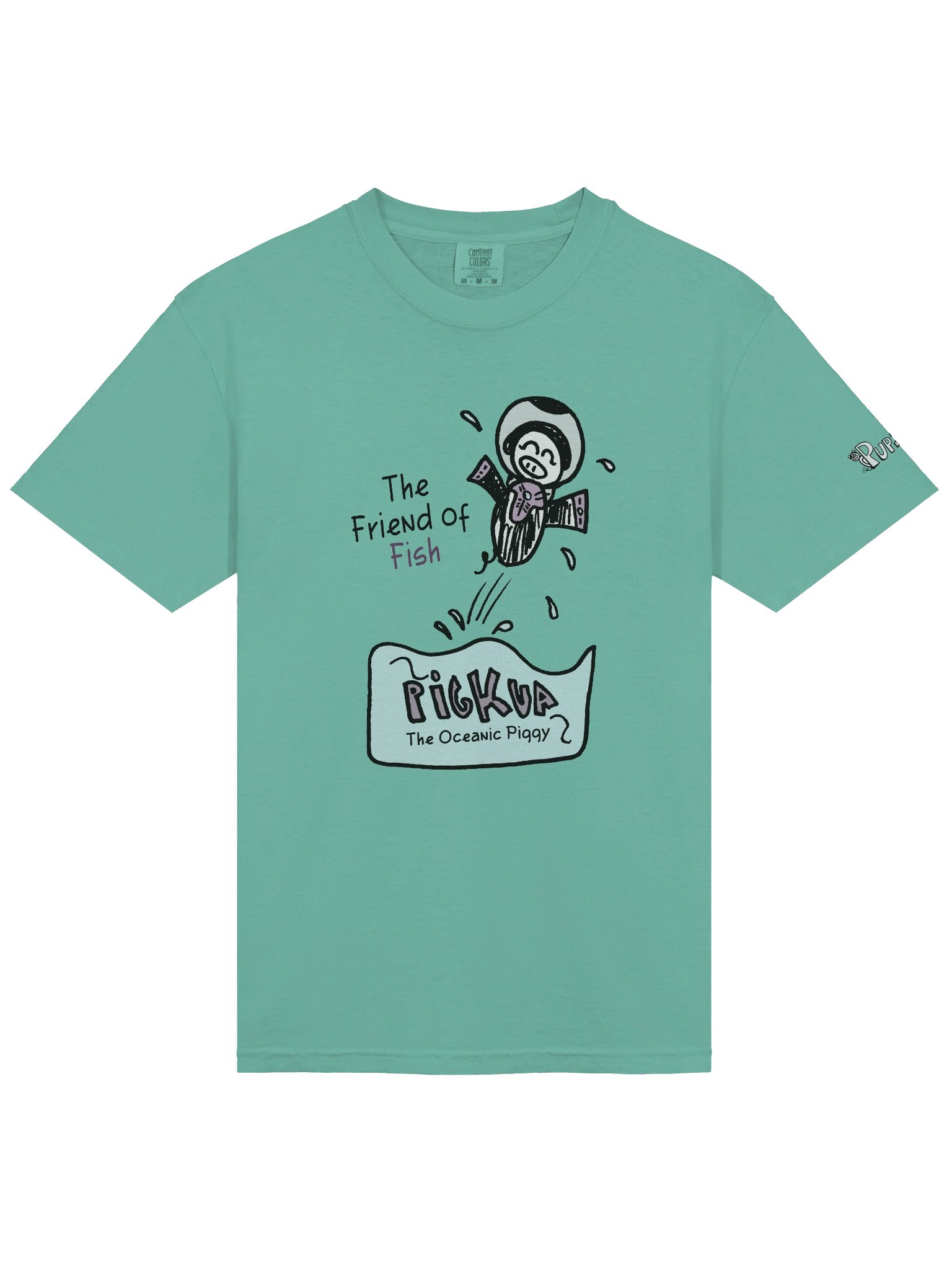 'Pigkua, the oceanic piggy' Pupsies! Heavyweight T-Shirt product image (3)