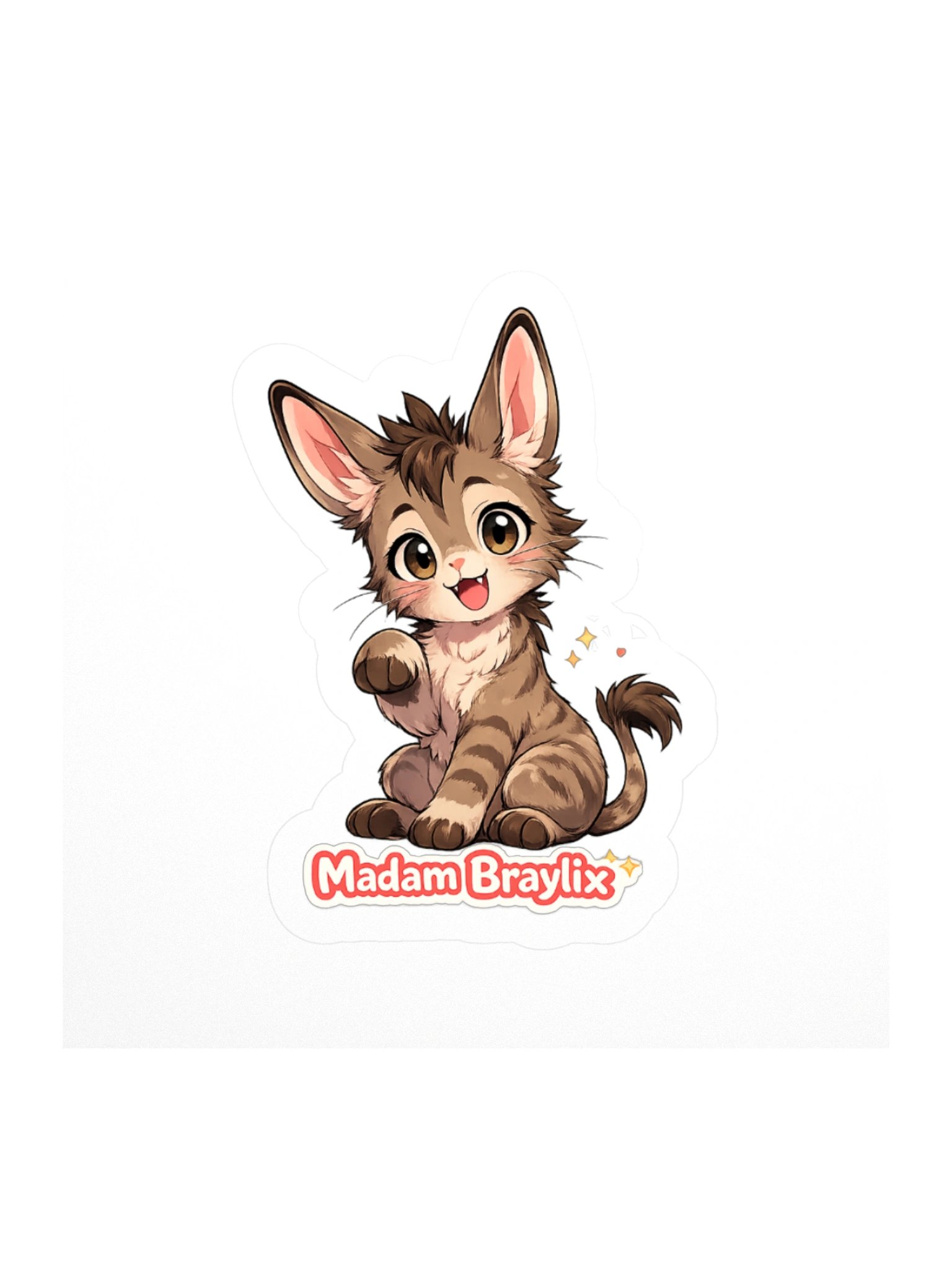 Madam Braylix the CatKey Kiss Cut Sticker! product image (1)