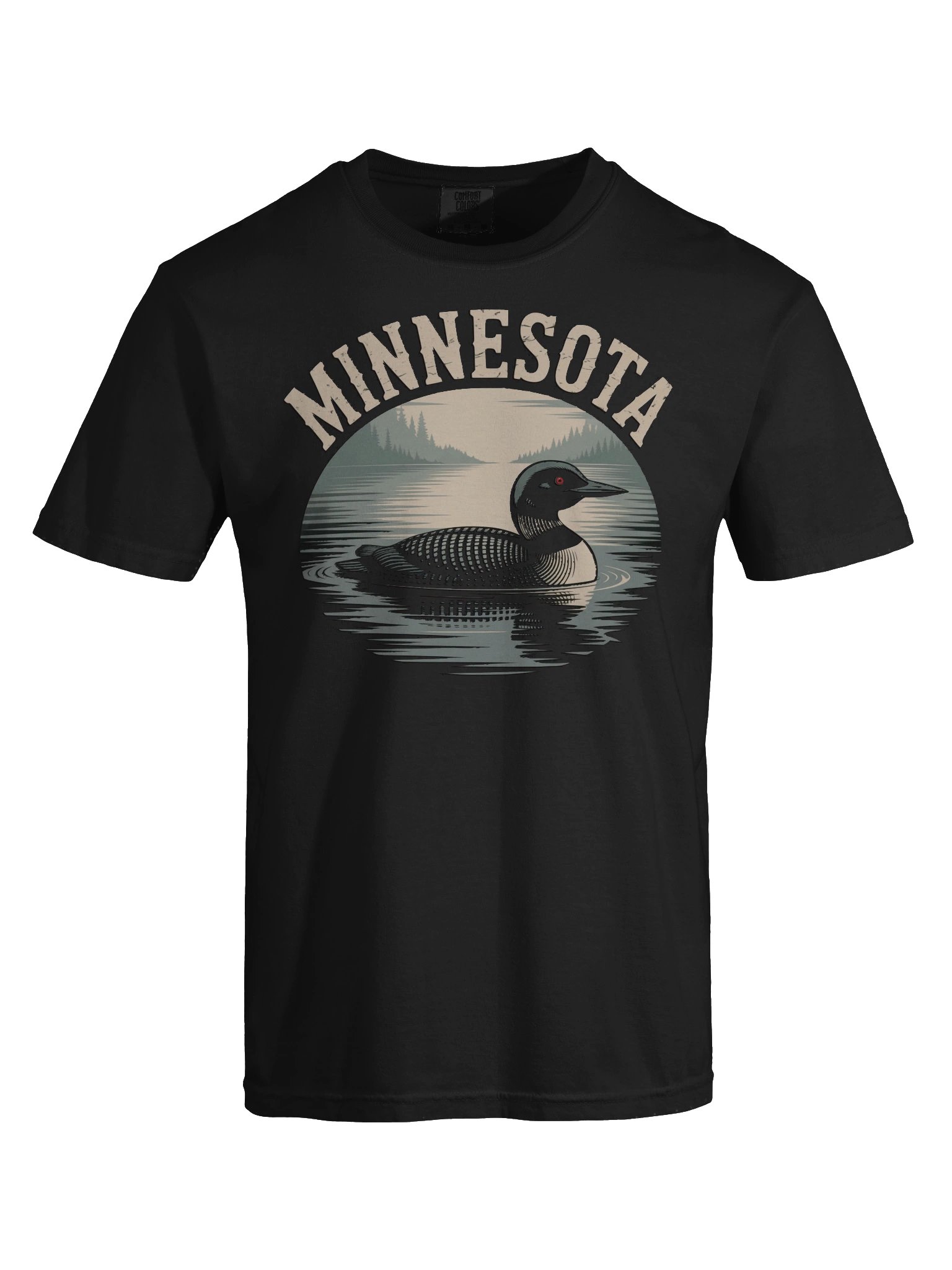 Minnesota Loon Lake T-Shirt | Vintage Northwoods State Pride Tee product image (5)