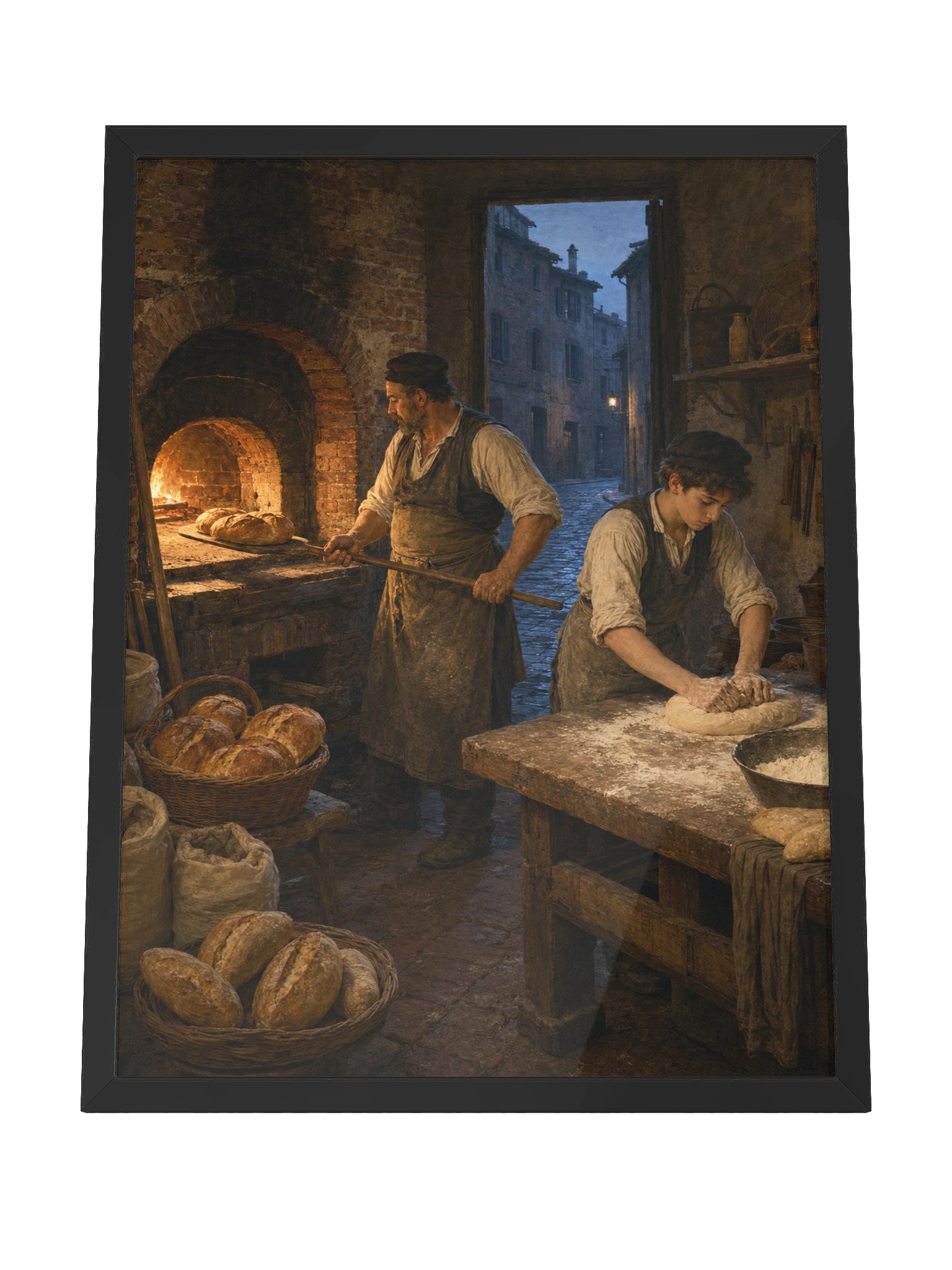 Il Fornaio Prima dell’Alba — Framed Matte Art Print product image (7)
