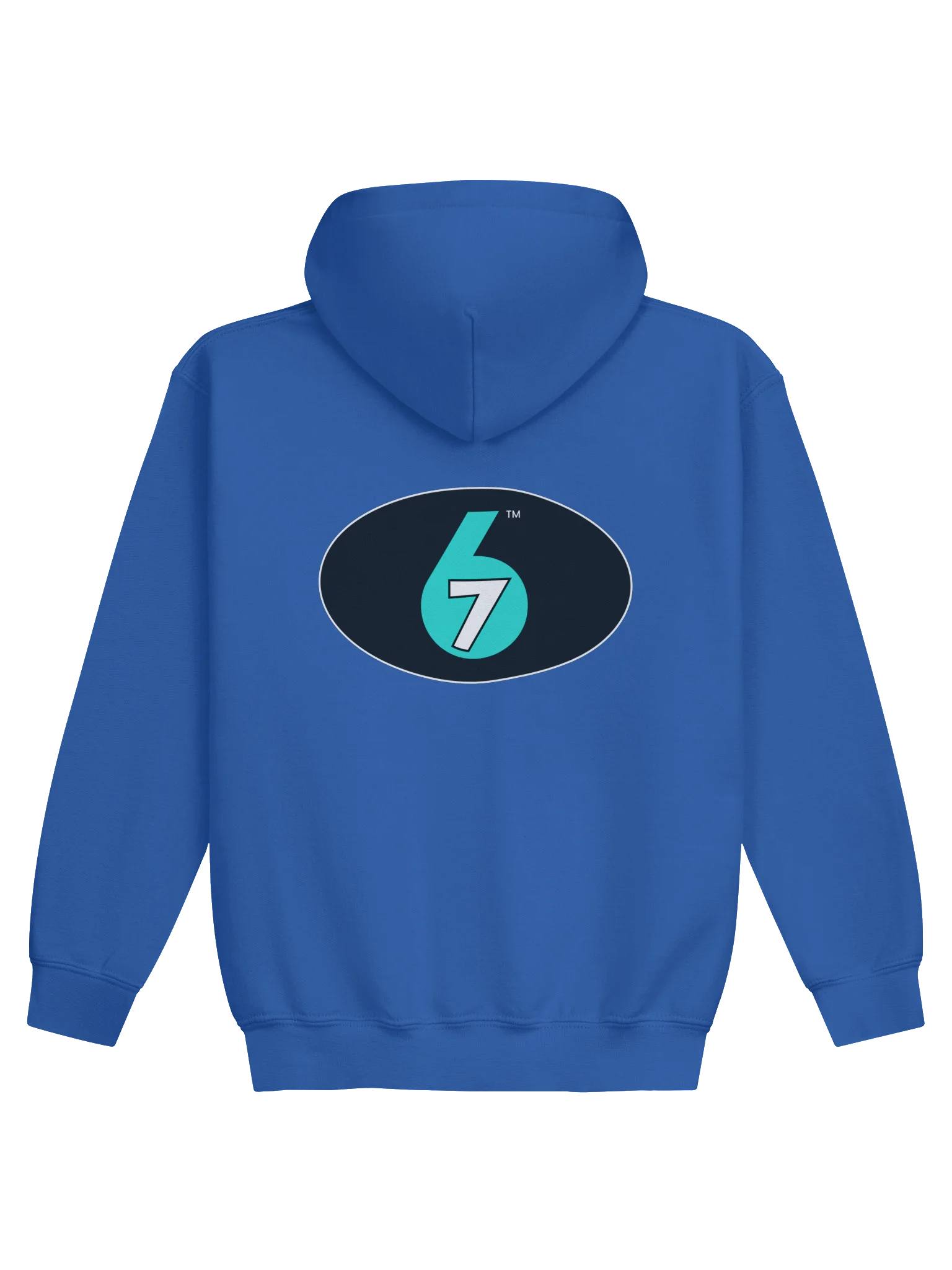 Kids Pull-over Hoodie - Royal Blue, Logo on Back product image (2)