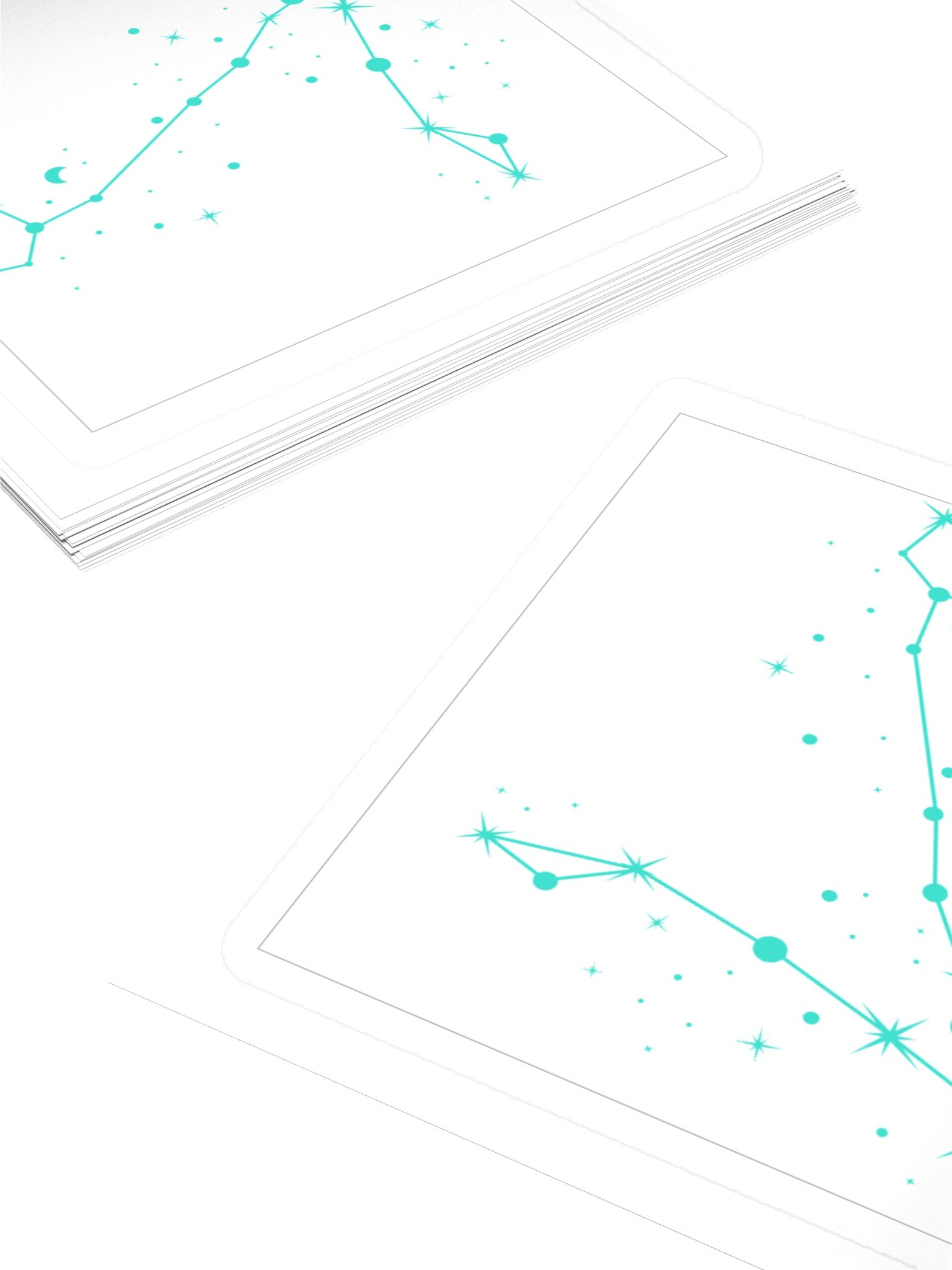 Pisces Zodiac Sticker — Twin Constellation Design product image (4)