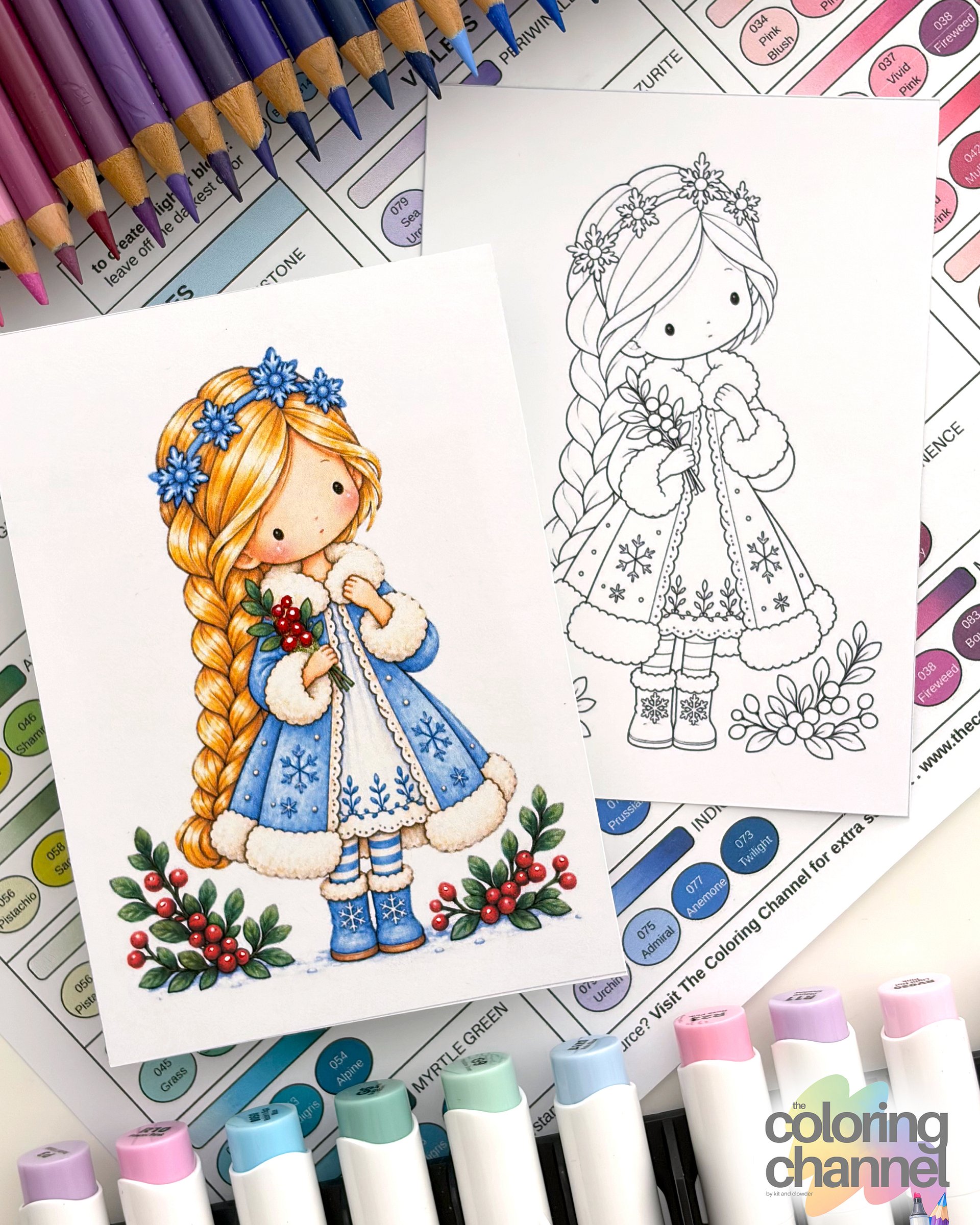 Festive Bunch Digital Coloring Pages product image (2)