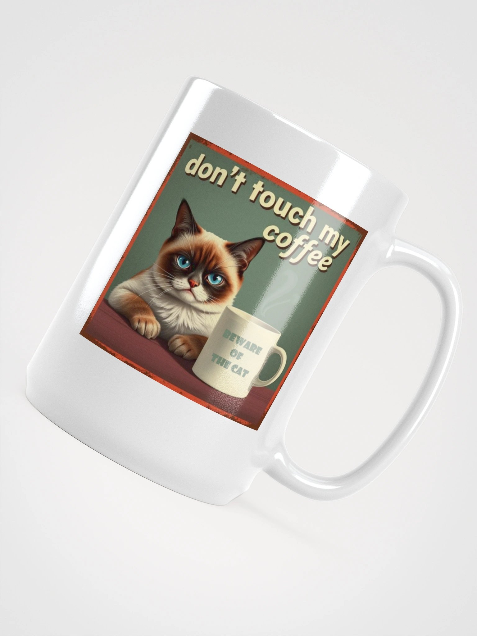 Coffee Cat Warning Mug product image (4)