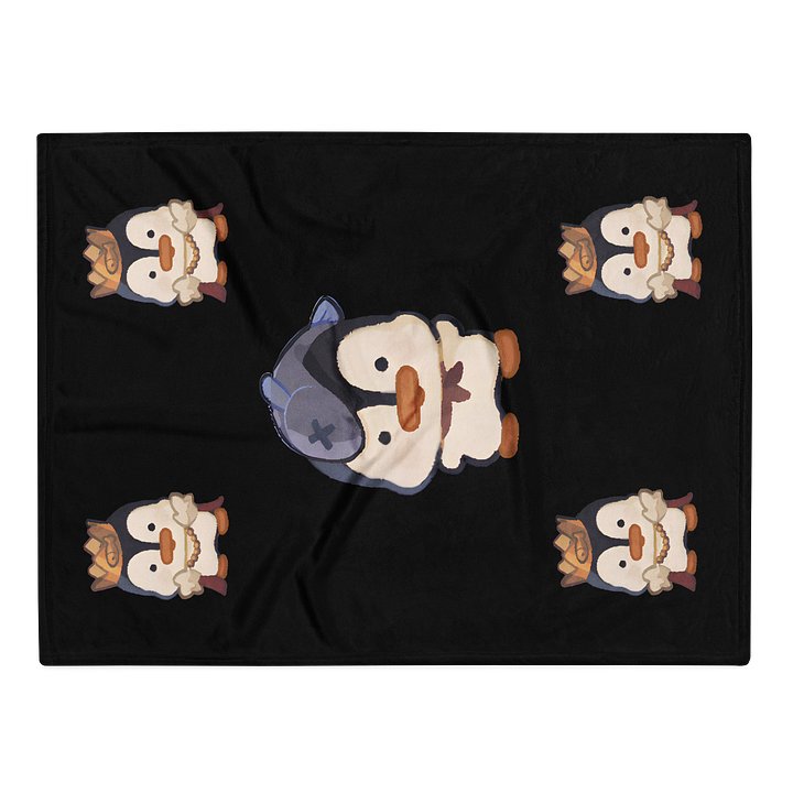 Black Throw Blanket product image (2)