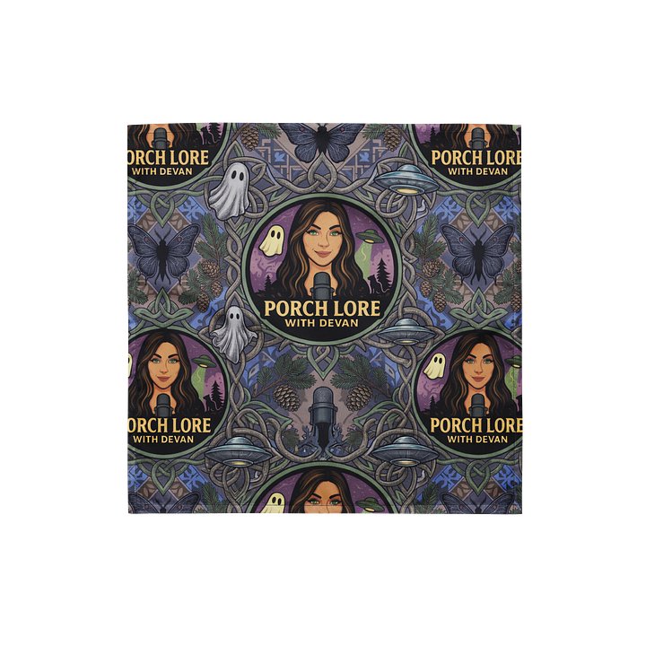 PORCH LORE DEVAN PERIWINKLE MOTH SCARF product image (2)