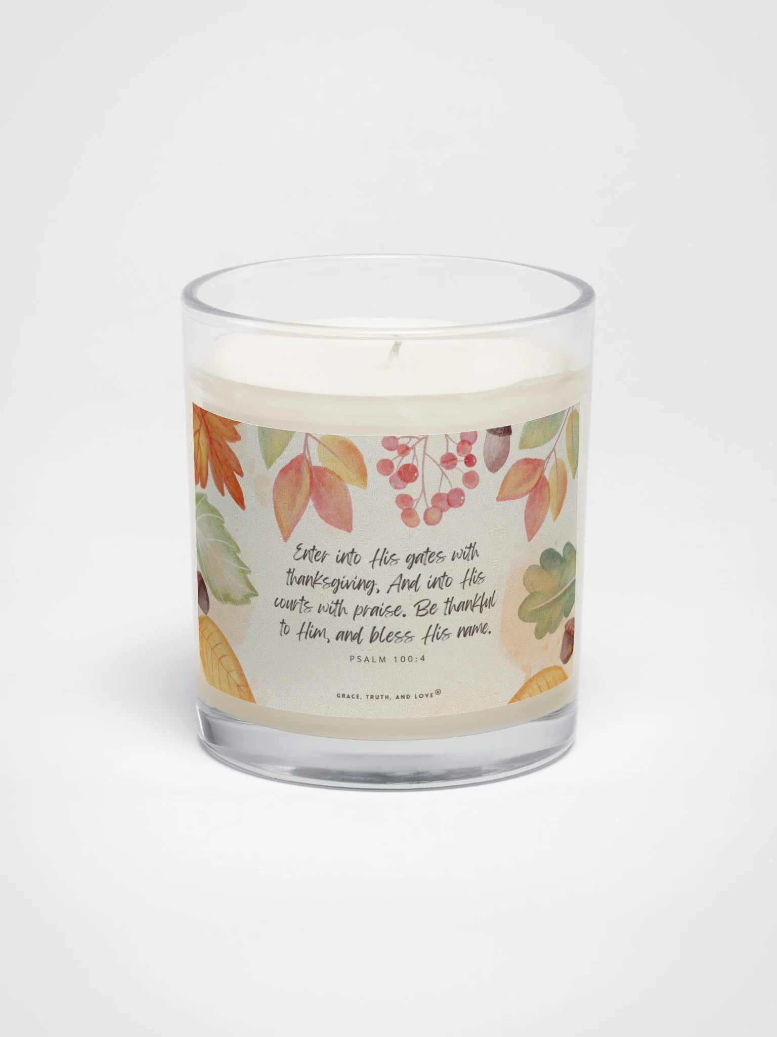 Psalm 100:4 Candle product image (1)