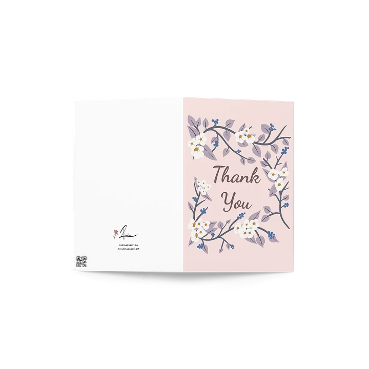 Thank You Botanical Garland | Alabaster & Dusty Lavender on Blush product image (2)
