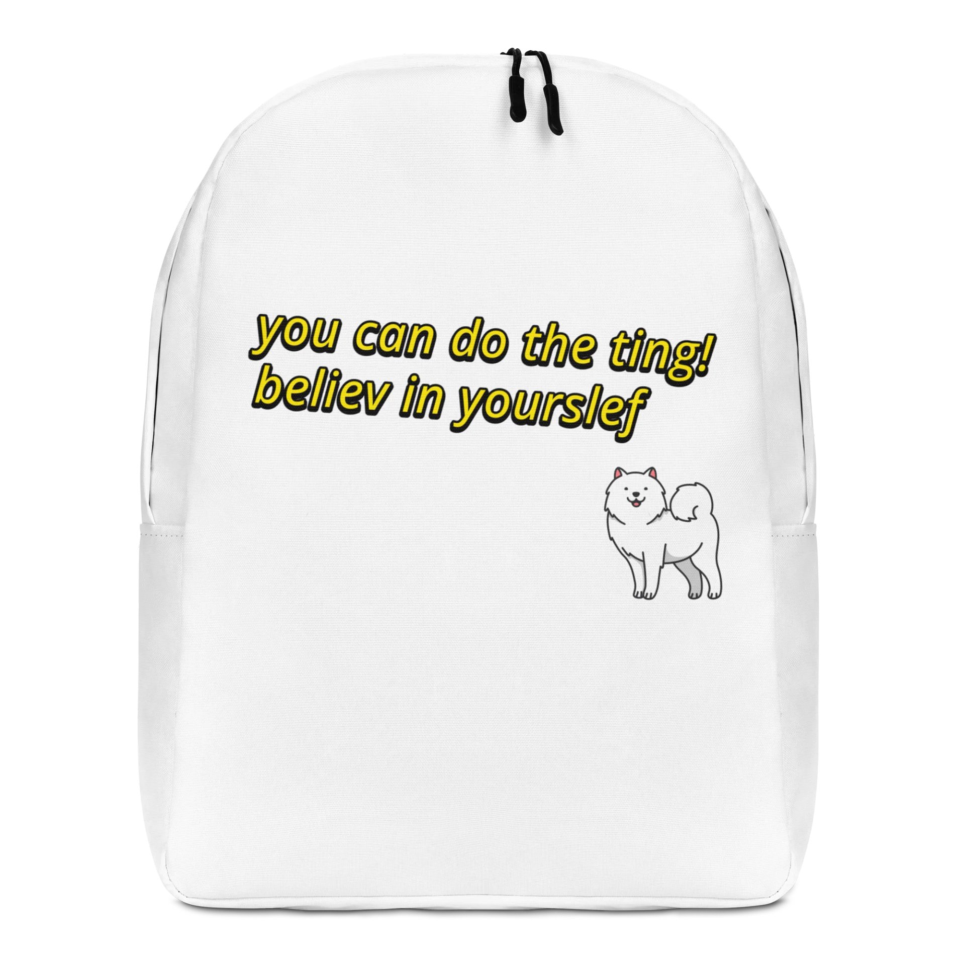 you can do the ting! believ in yourself backpack product image (1)