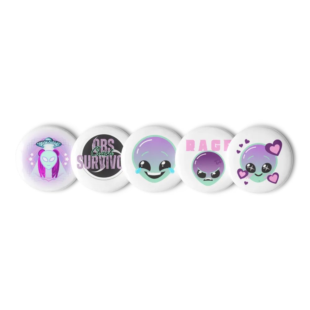 SpaceyAlienbb Button/Pin Set product image (1)