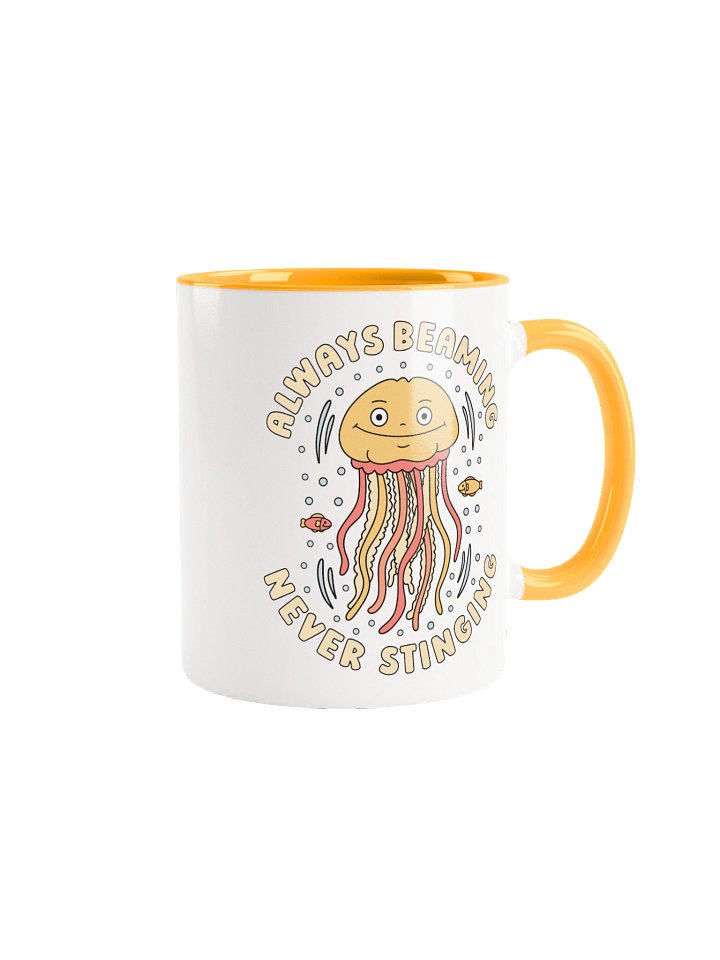 Always Beaming Never Stinging Cute Silly Funny Jellyfish Mug product image (2)