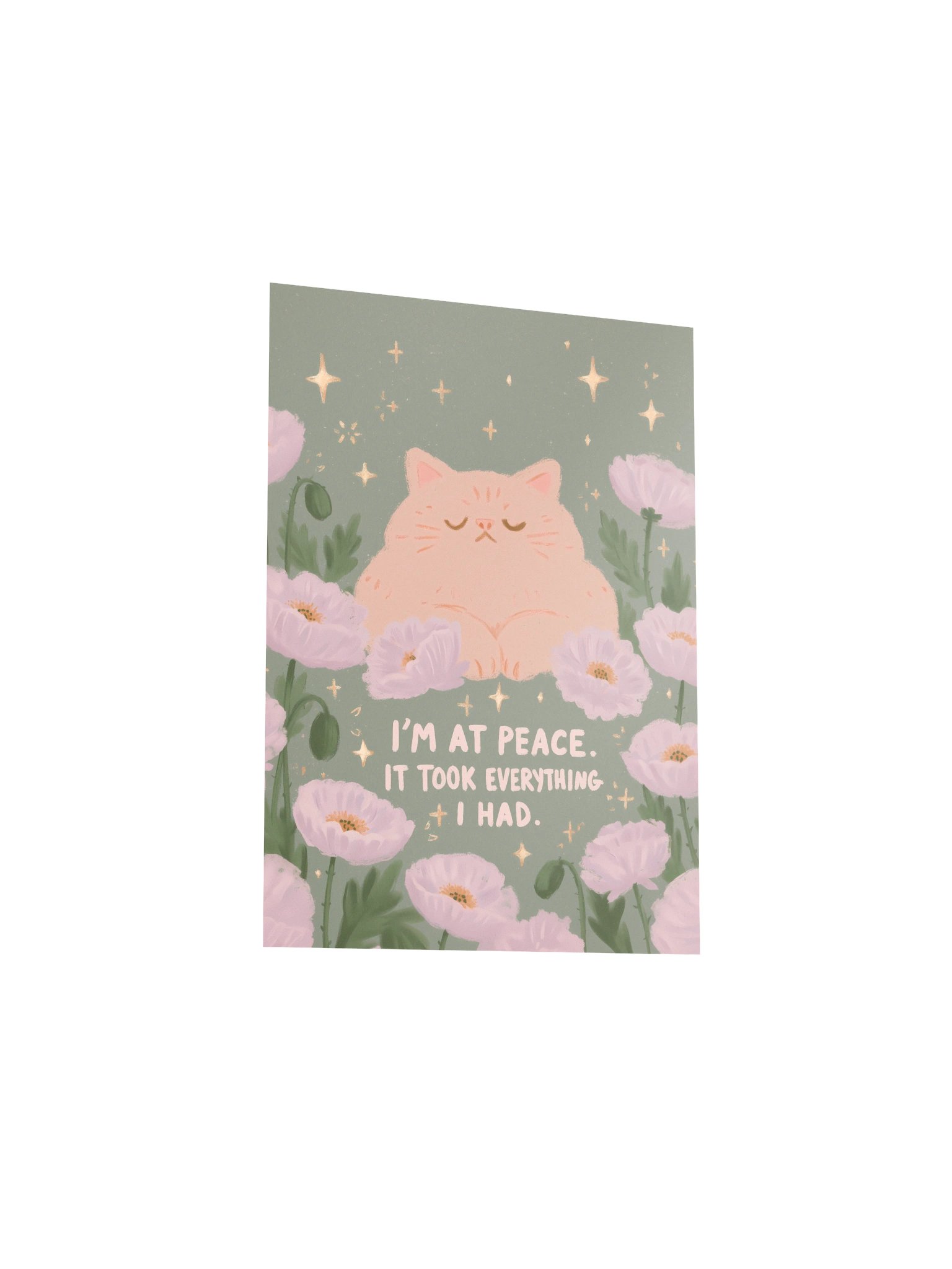 I’m at Peace Cat Poster product image (22)