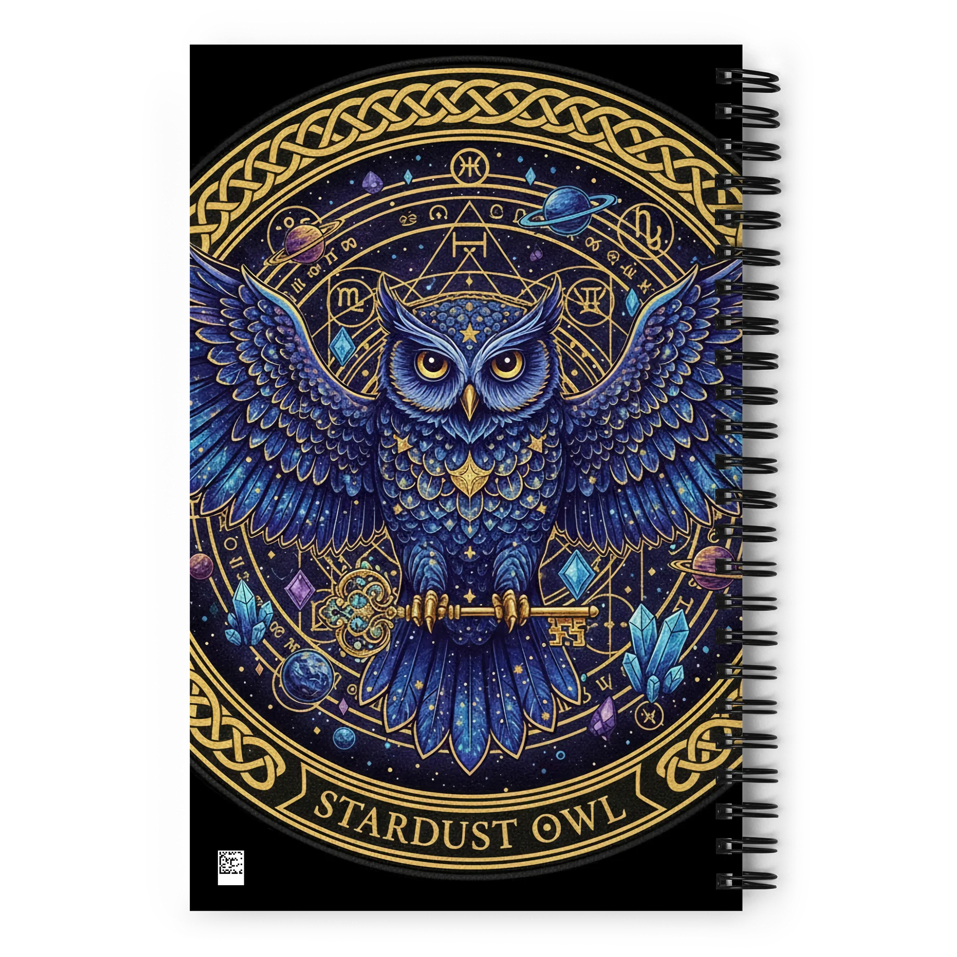 Stardust Owl Spiral Notebook product image (2)