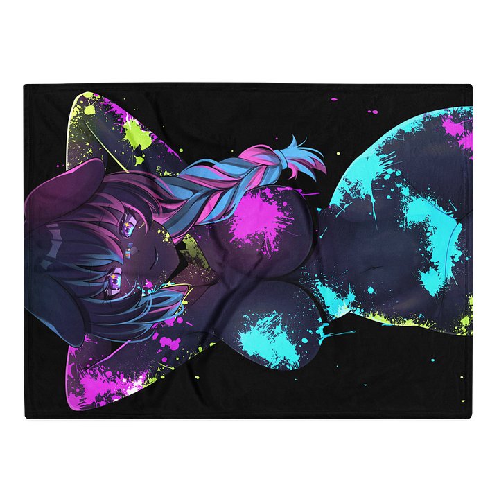 MooMoo Rave Paint Throw Blanket product image (1)