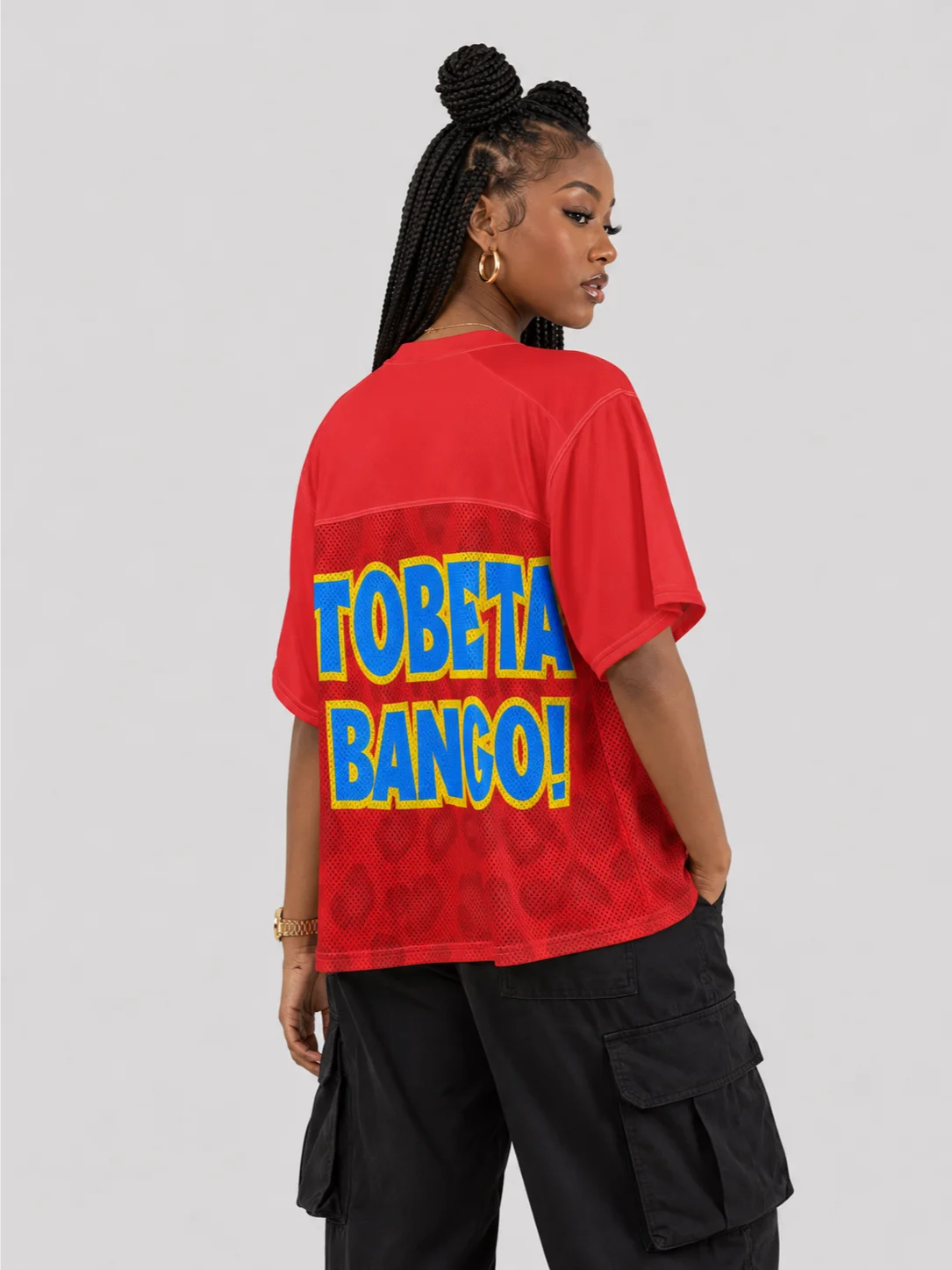 FIRE RED Tobeta Bango™ Léopards 243 Street Jersey product image (6)