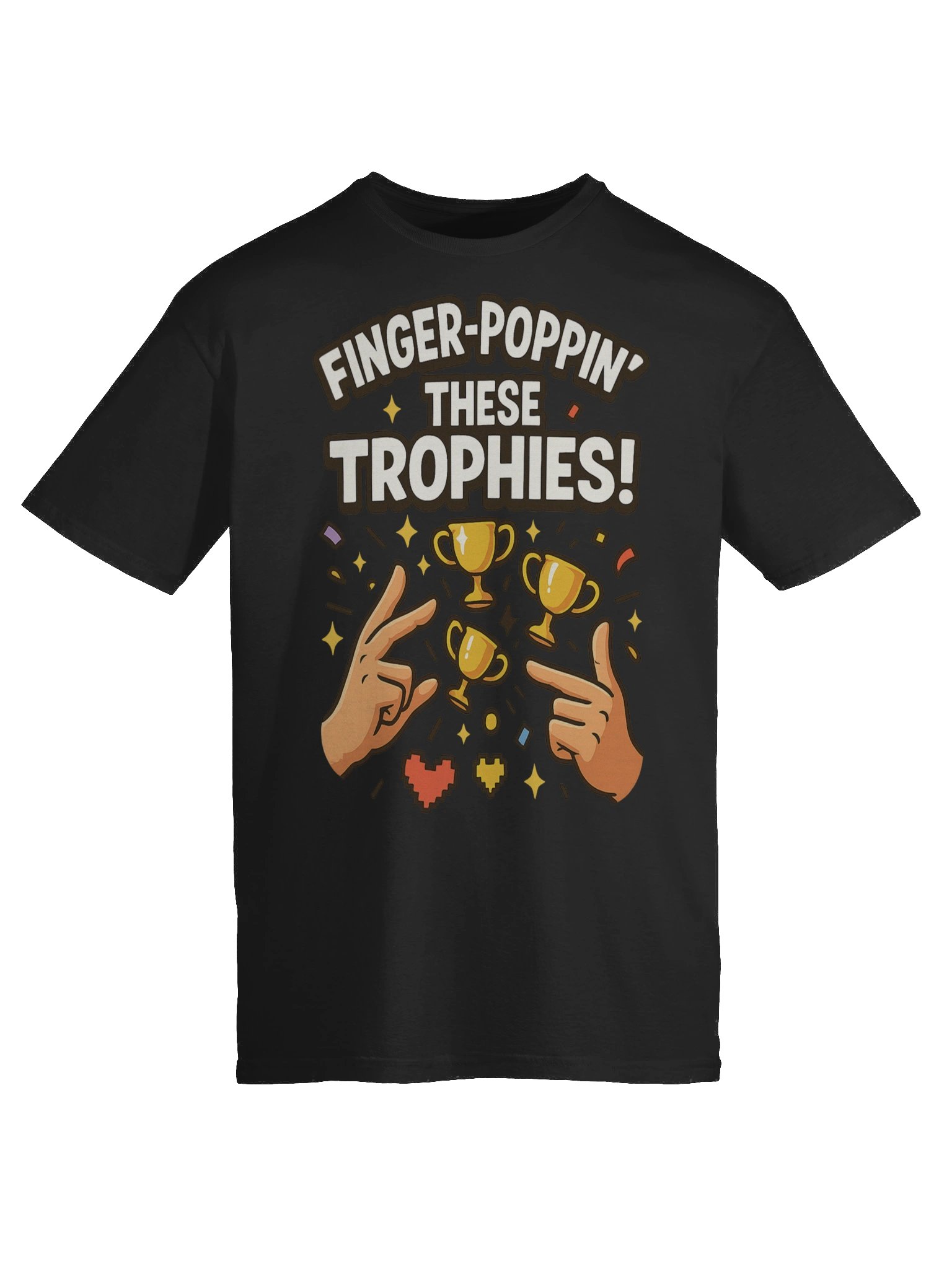 Finger-Poppin’ These Trophies – Funny PlayStation Gamer Achievement T-Shirt product image (9)