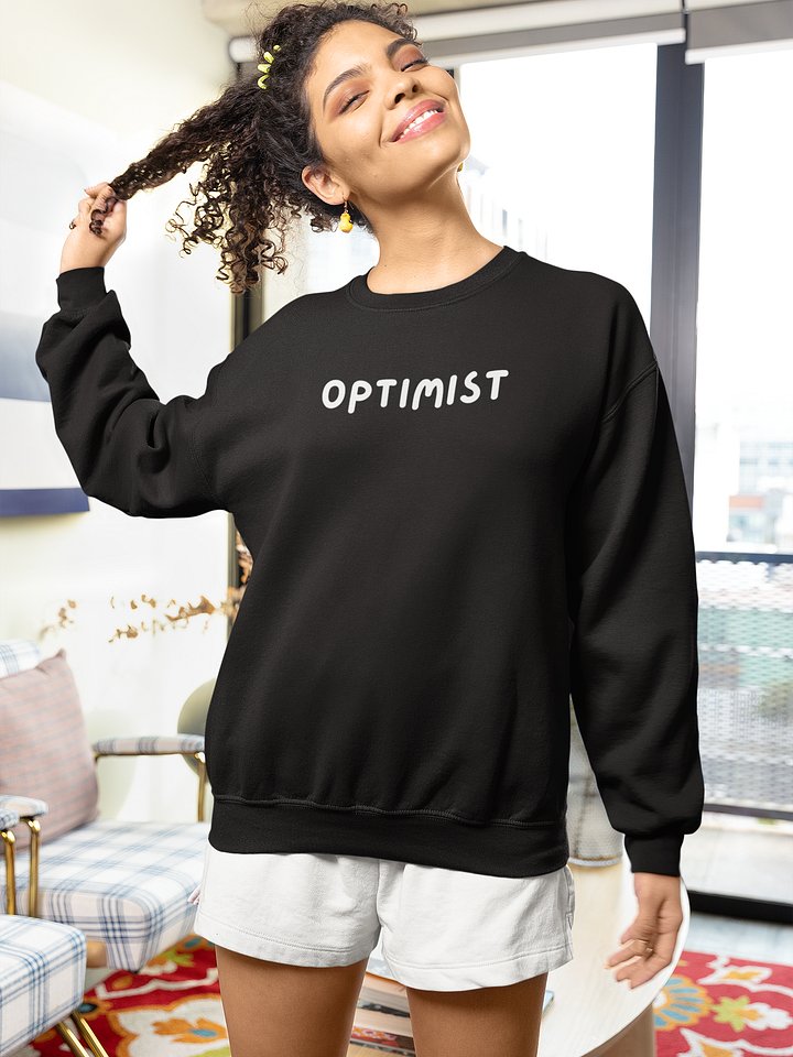 “OPTIMIST” My Vibe Crewneck Sweatshirt #2 product image (1)