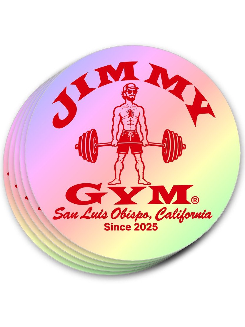The Holographic Jimmy Gym Sticker product image (1)