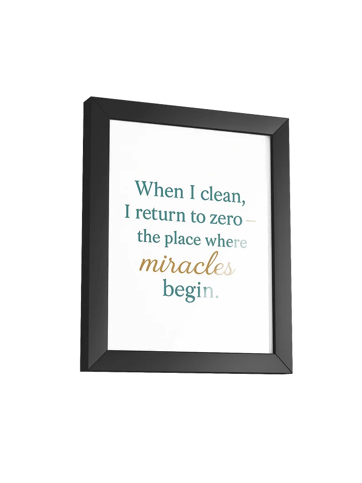 Miracles Begin at Zero – Wall Art product image (16)