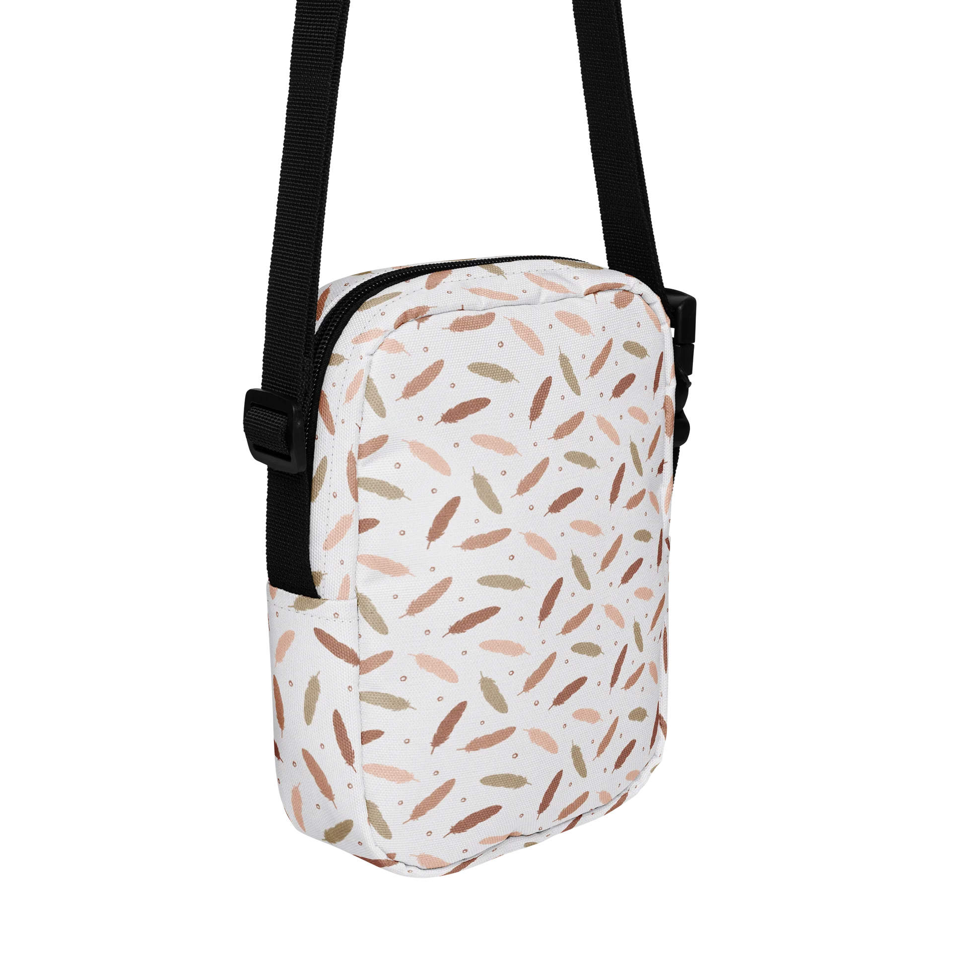 Mocha Mousse Feathers Crossbody Bag product image (3)