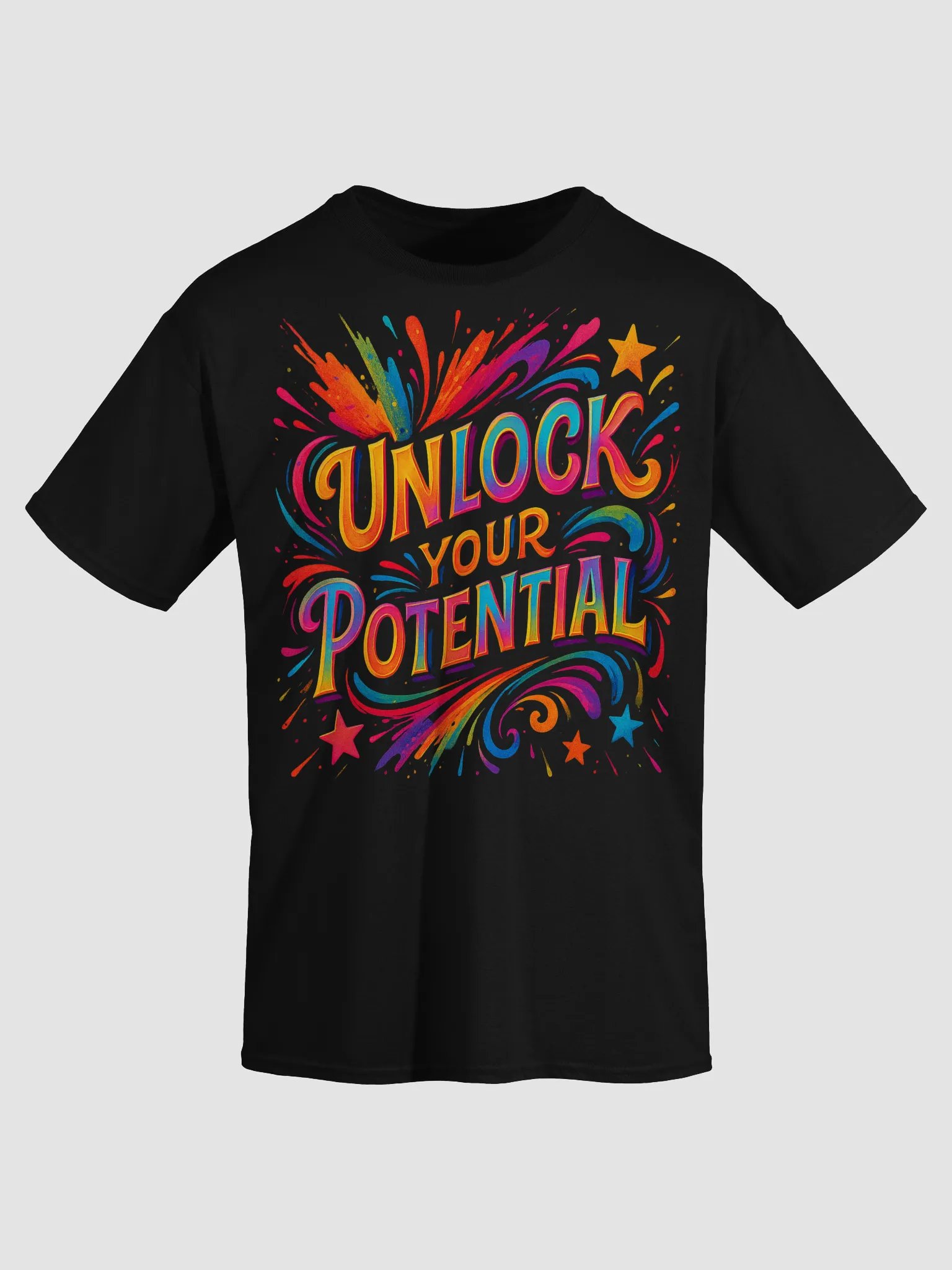 Unlock Your Potential – Bright Motivational Graphic Tee product image (21)