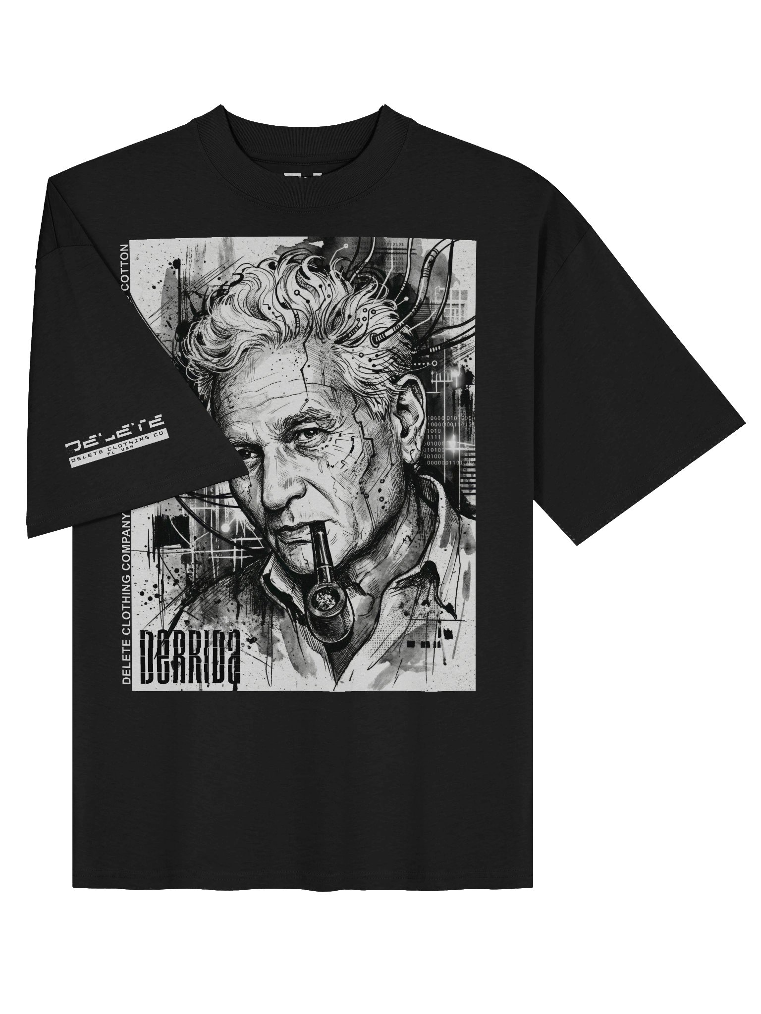 Delete "Derrida" Oversize T-Shirt product image (3)