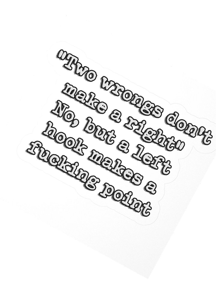 Two Wrongs - Sticker product image (5)